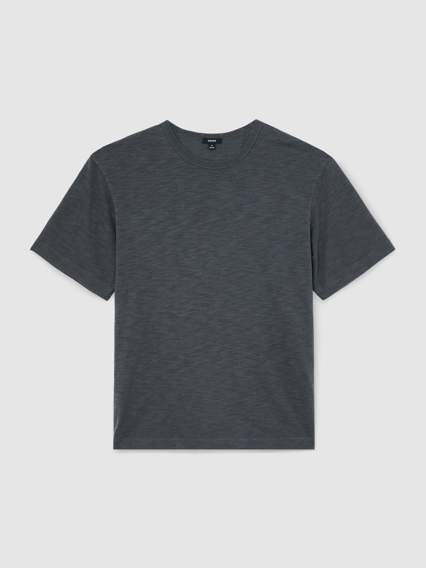 Cotton Slub Relaxed-Fit T-Shirt in Navy - Image 2 of 6