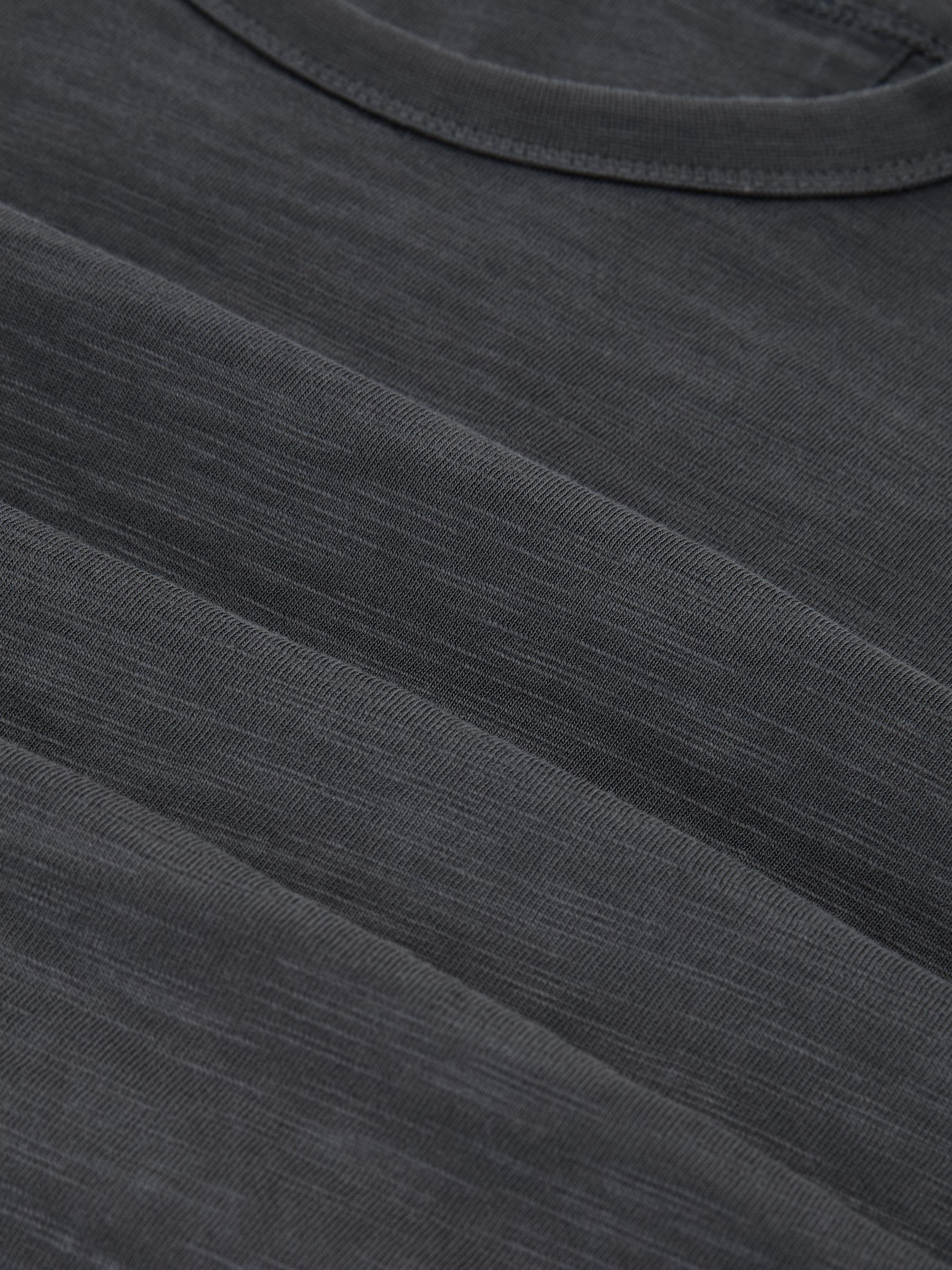 Cotton Slub Relaxed-Fit T-Shirt in Navy - Image 6 of 6