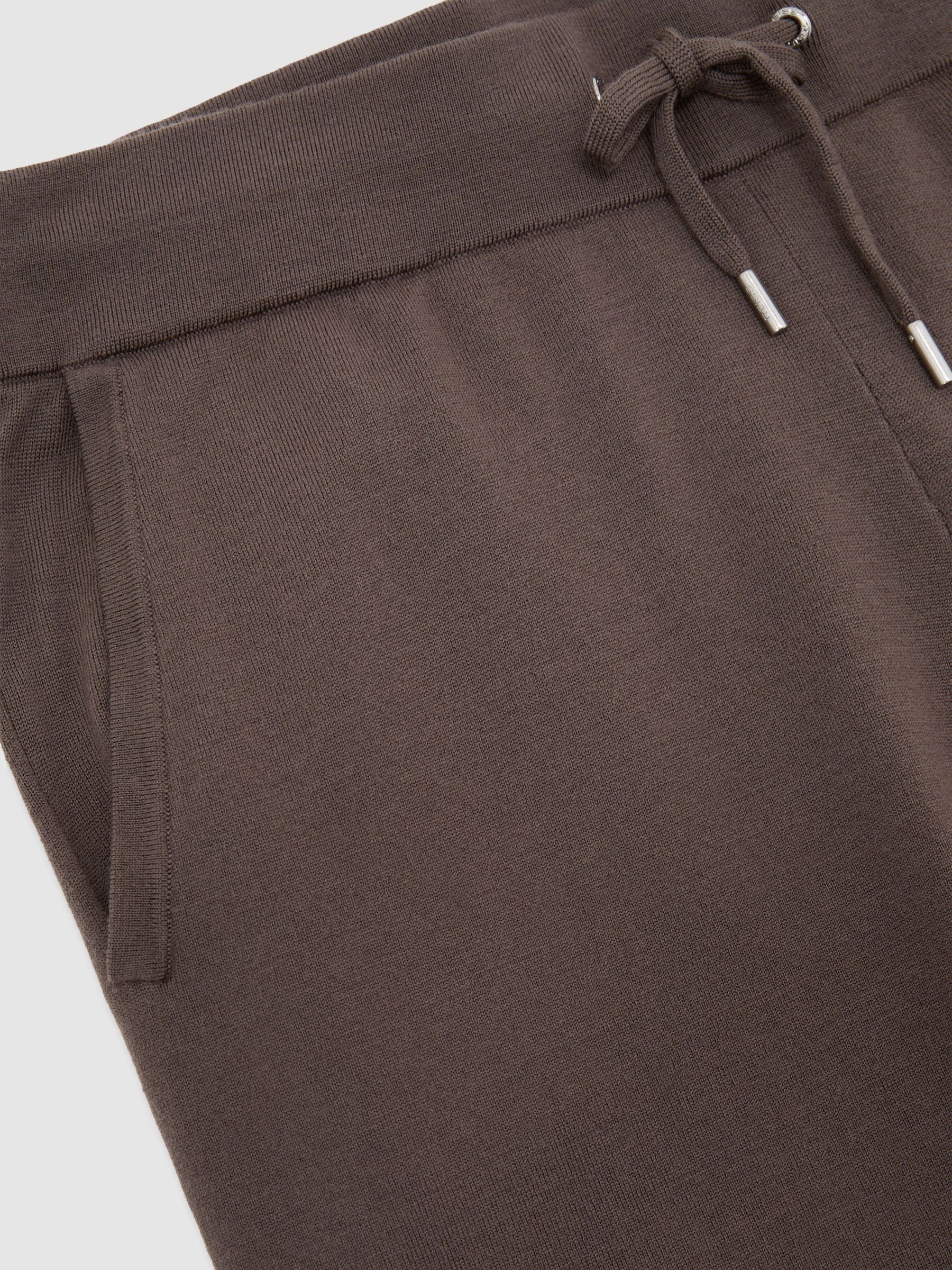 Merino Wool-Blend Cuffed Joggers in Ridge Brown - Image 6 of 6