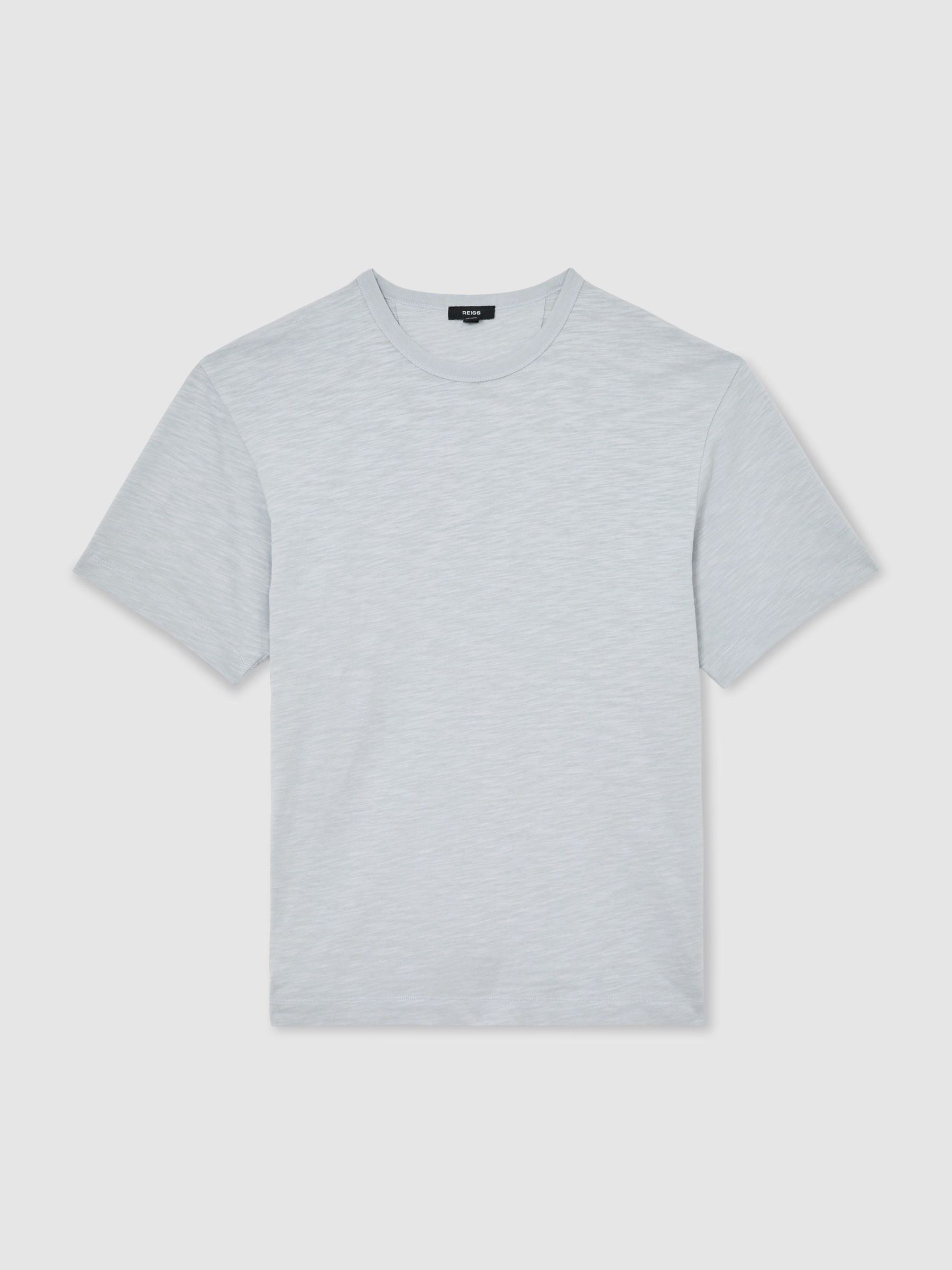 Cotton Slub Relaxed-Fit T-Shirt in Light Blue - Image 2 of 6