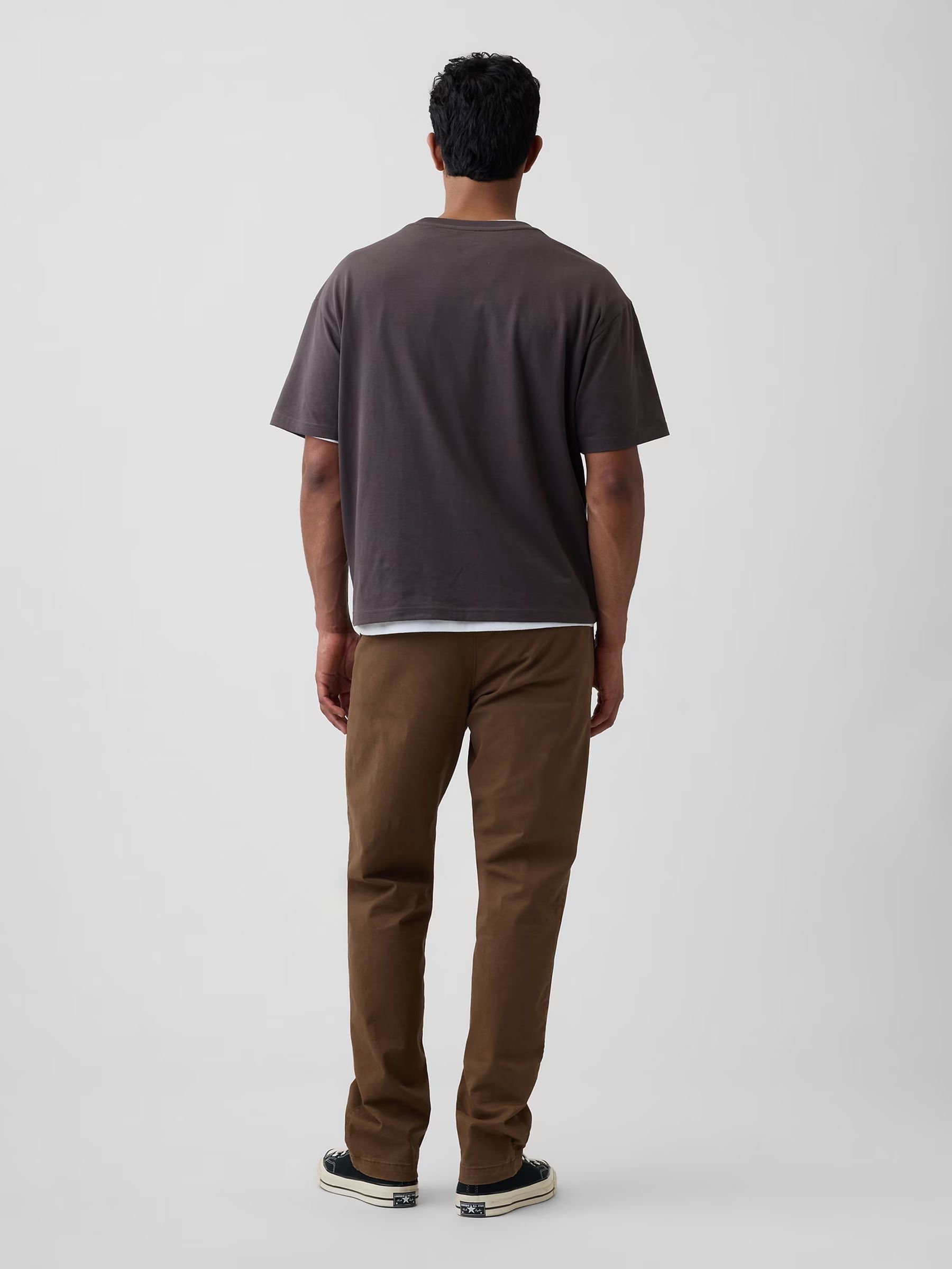 Chocolate Brown Essential Straight Chinos - Image 2 of 5 Chocolate Brown Essential Straight Chinos - Image 2 of 5