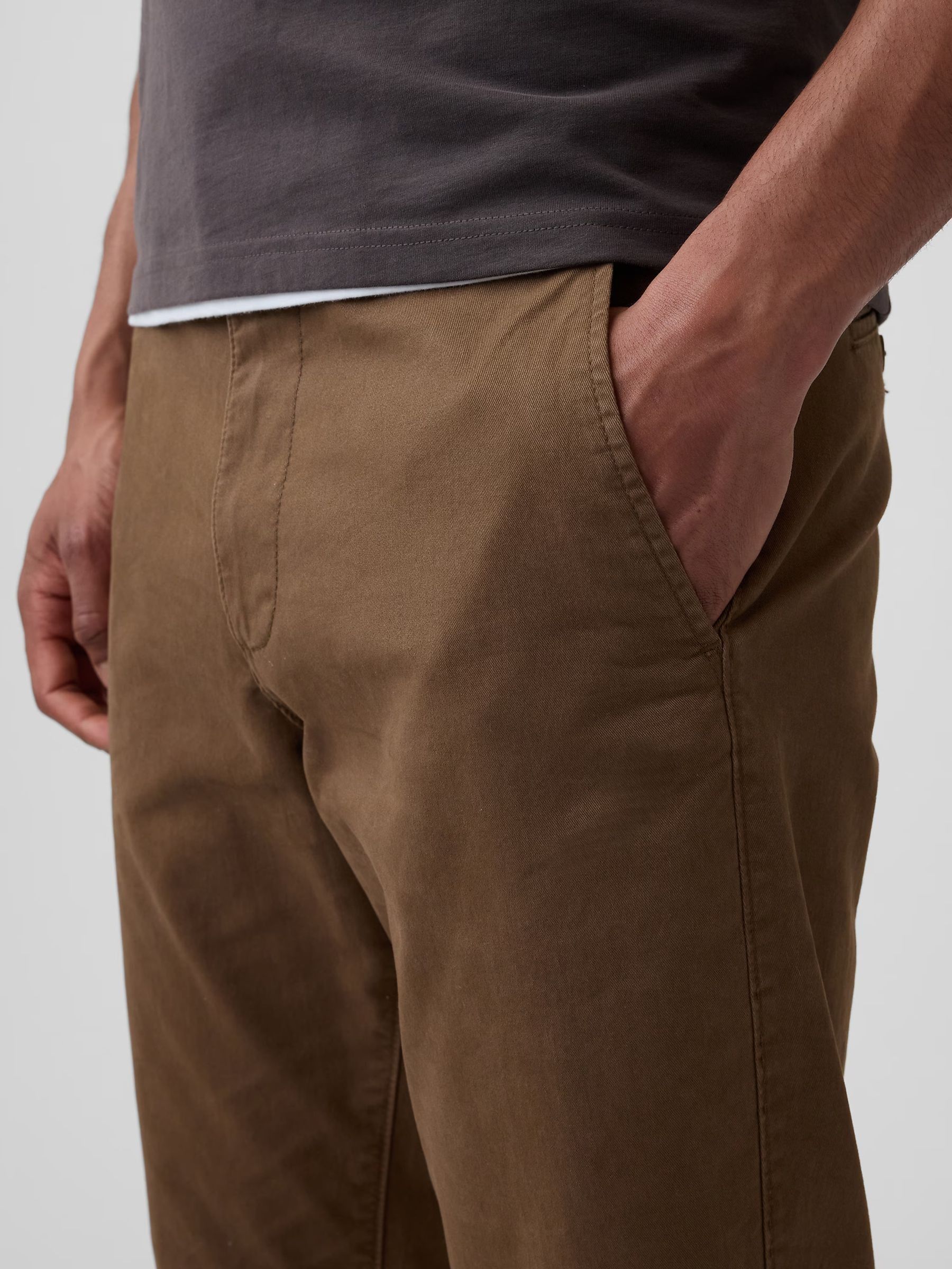 Chocolate Brown Essential Straight Chinos - Image 4 of 5