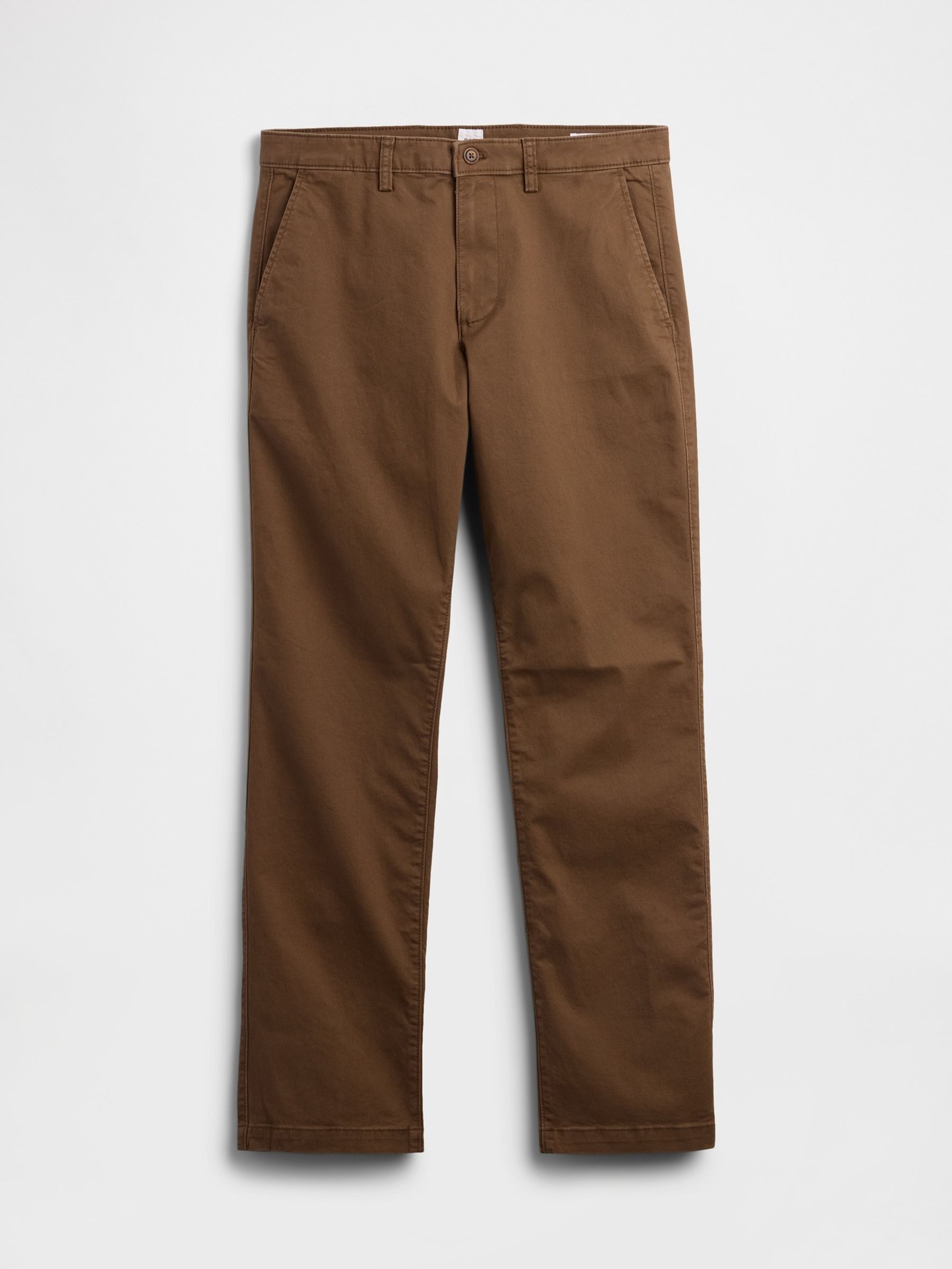 Chocolate Brown Essential Straight Chinos - Image 5 of 5 Chocolate Brown Essential Straight Chinos - Image 5 of 5