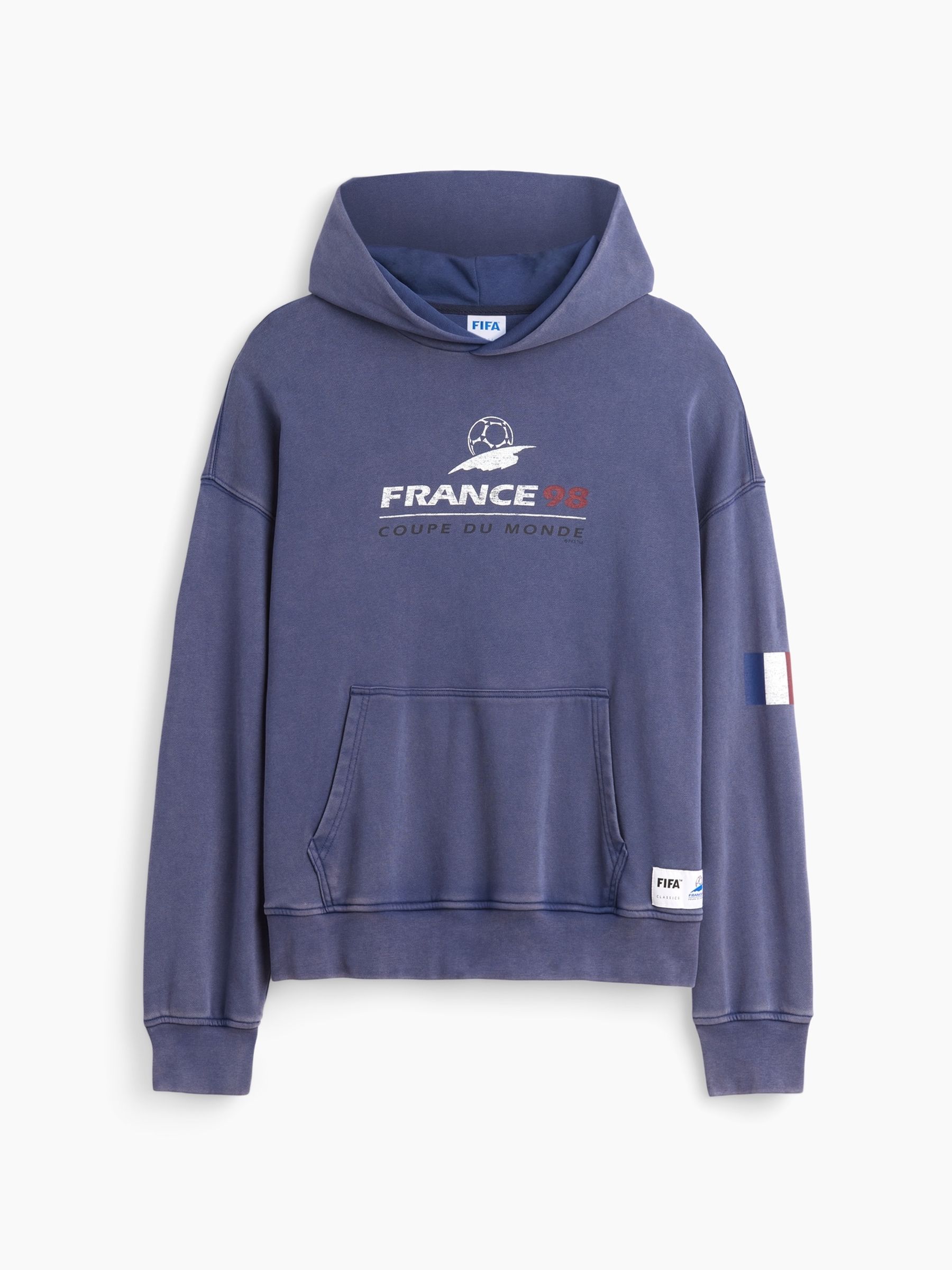 Navy France FIFA WORLD CUP™ Vintage Soft Oversized Hoodie - Image 5 of 5
