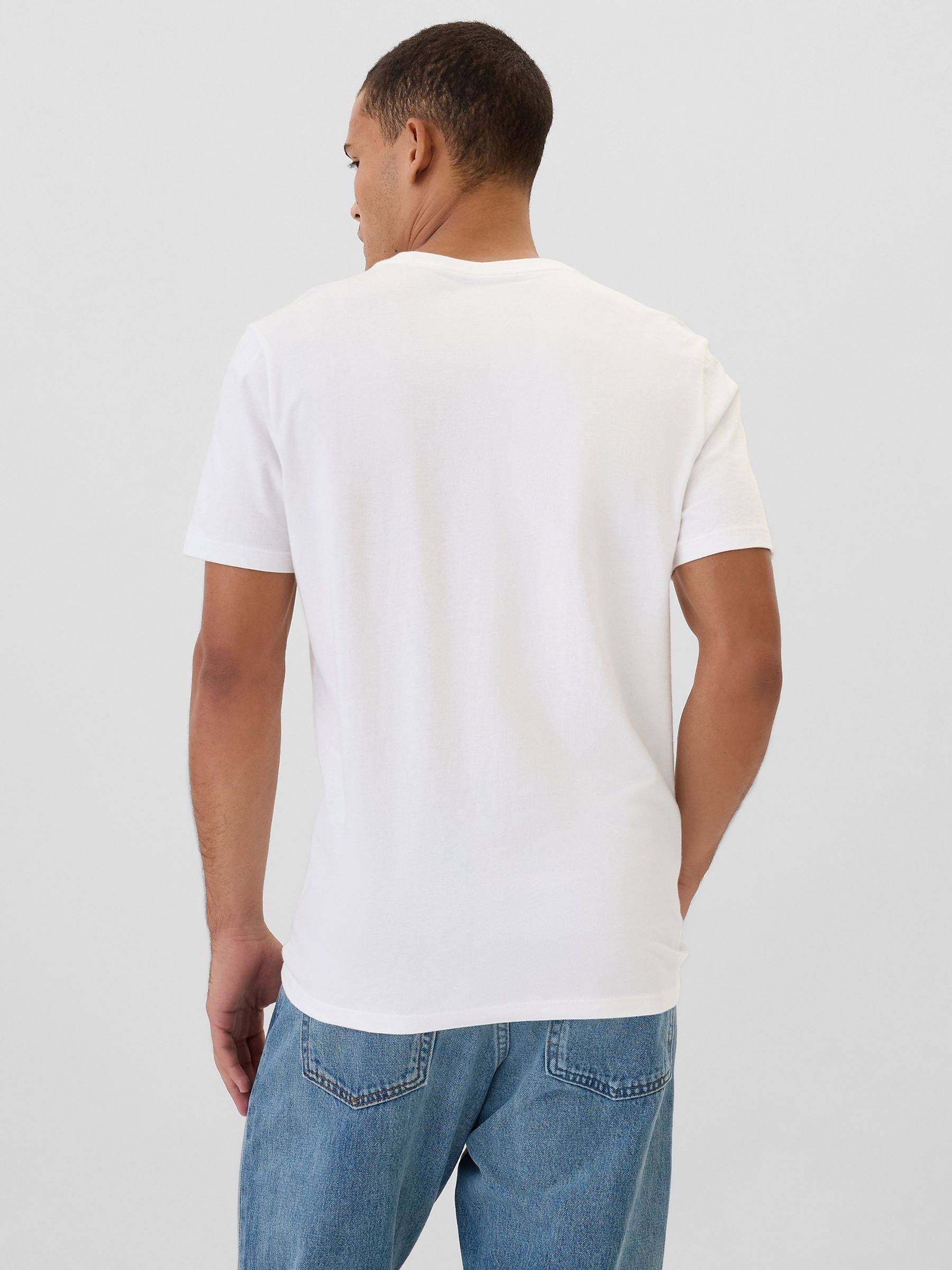 White Everyday Soft Mini-Logo Short Sleeve T-Shirt - Image 2 of 4