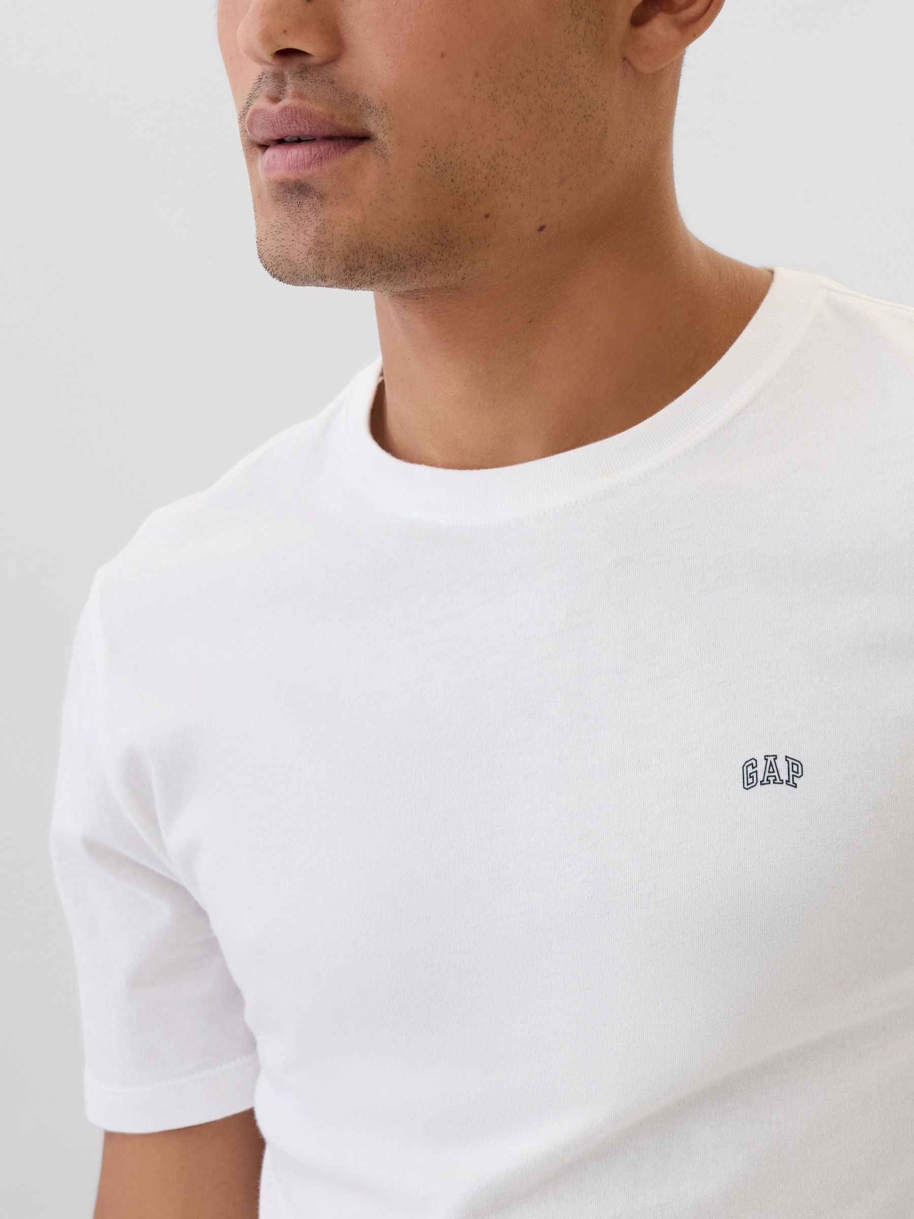 White Everyday Soft Mini-Logo Short Sleeve T-Shirt - Image 4 of 4