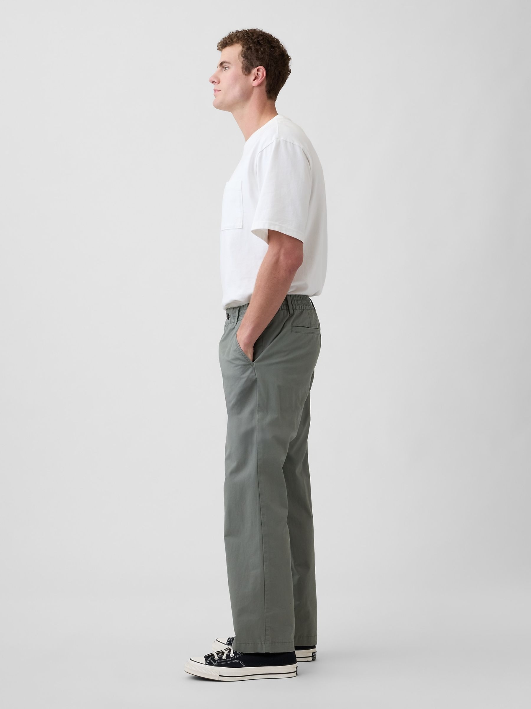 Green Easy Relaxed Chinos - Image 3 of 6