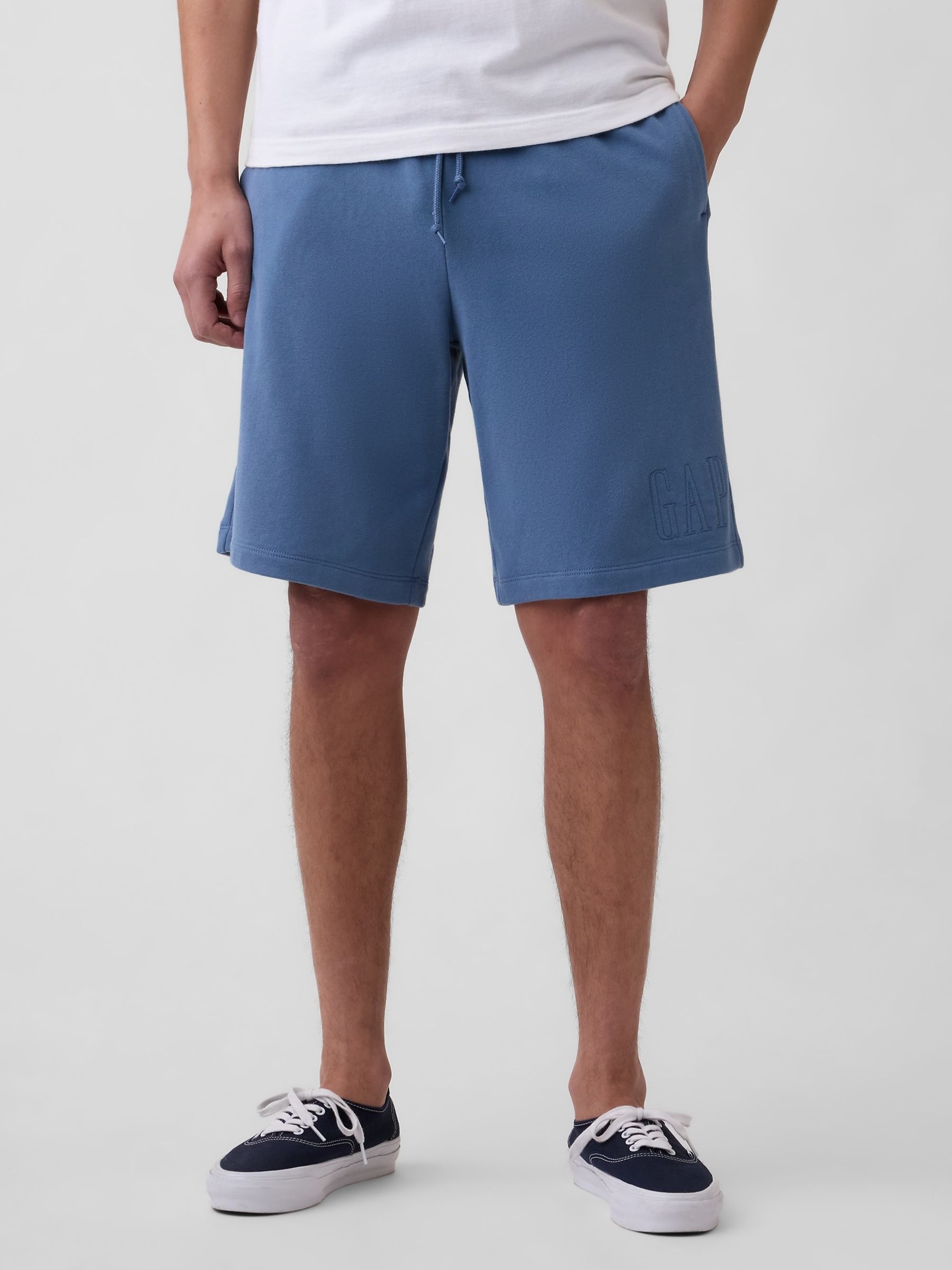 Blue Vintage Soft Terry Relaxed Logo Sweat Shorts - Image 3 of 5