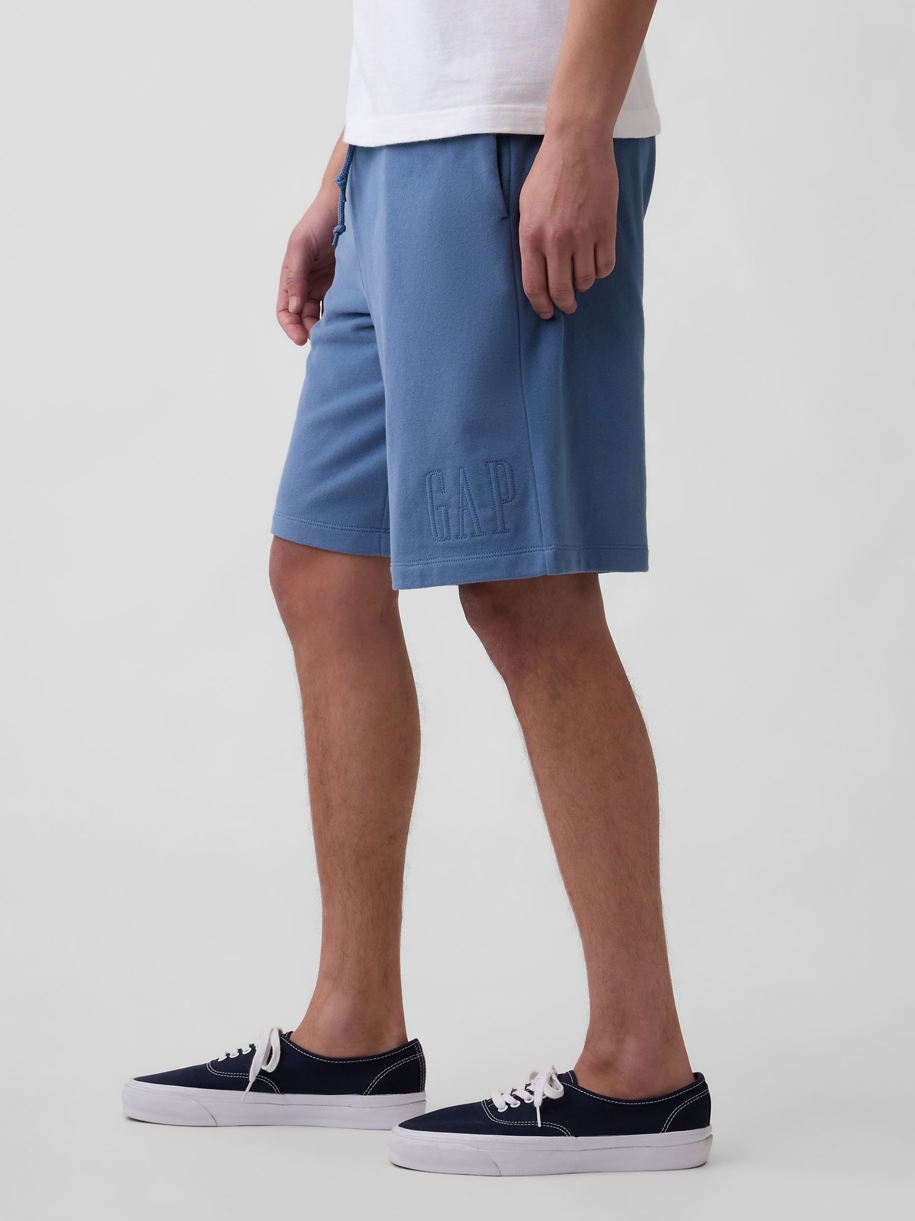 Blue Vintage Soft Terry Relaxed Logo Sweat Shorts - Image 4 of 5