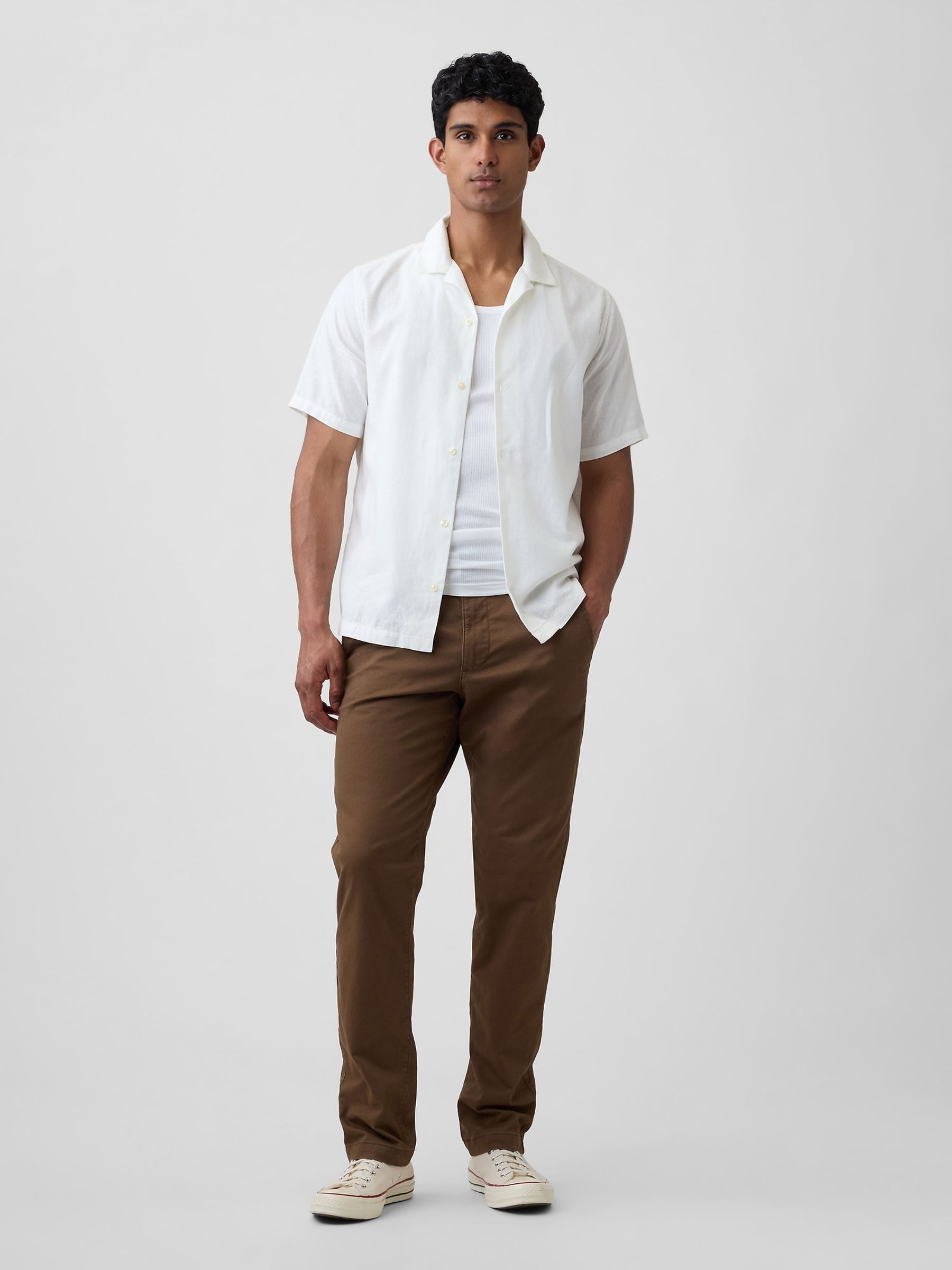 Brown Essential Slim Chinos - Image 1 of 5