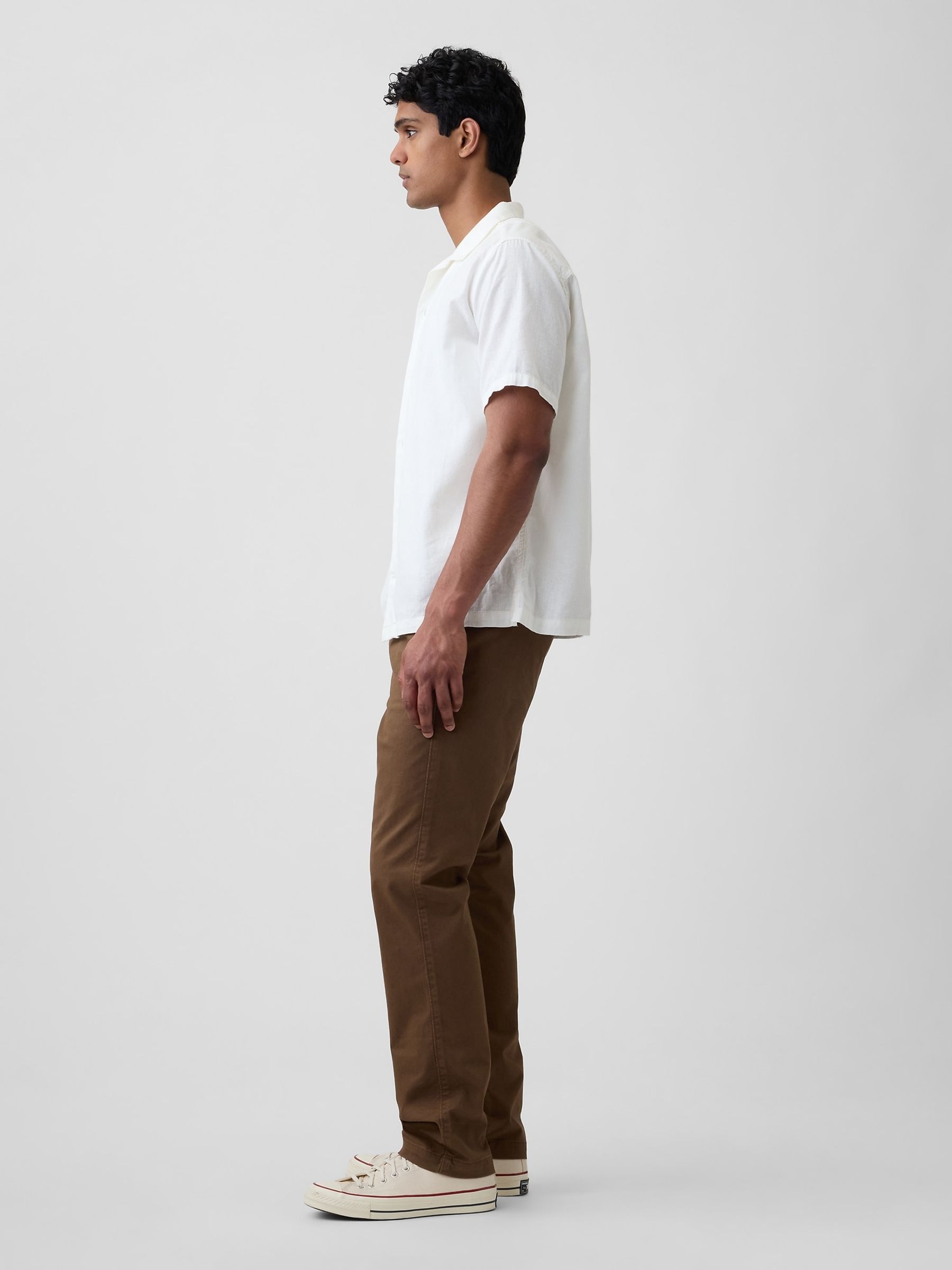 Brown Essential Slim Chinos - Image 3 of 5