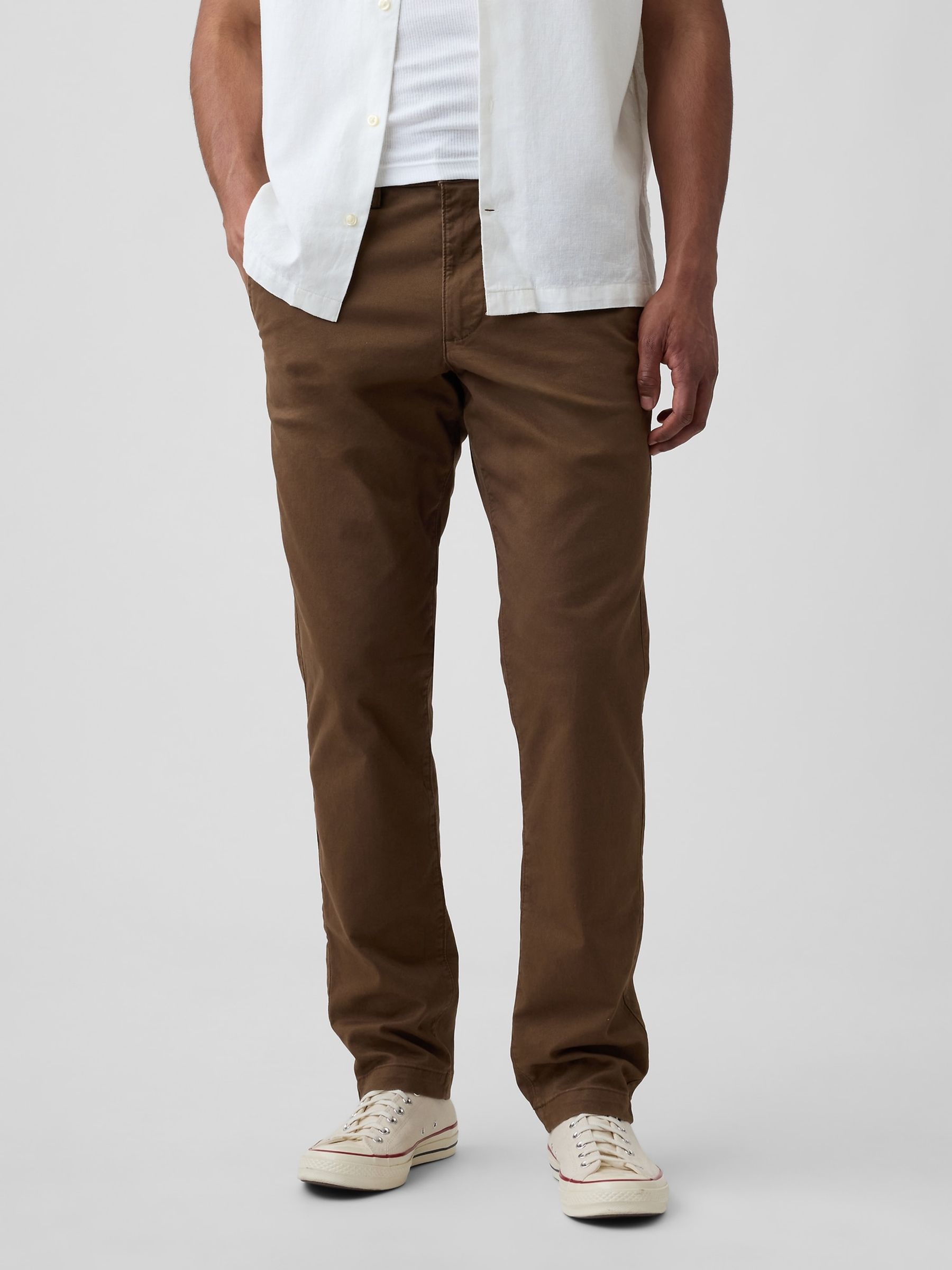 Brown Essential Slim Chinos - Image 4 of 5