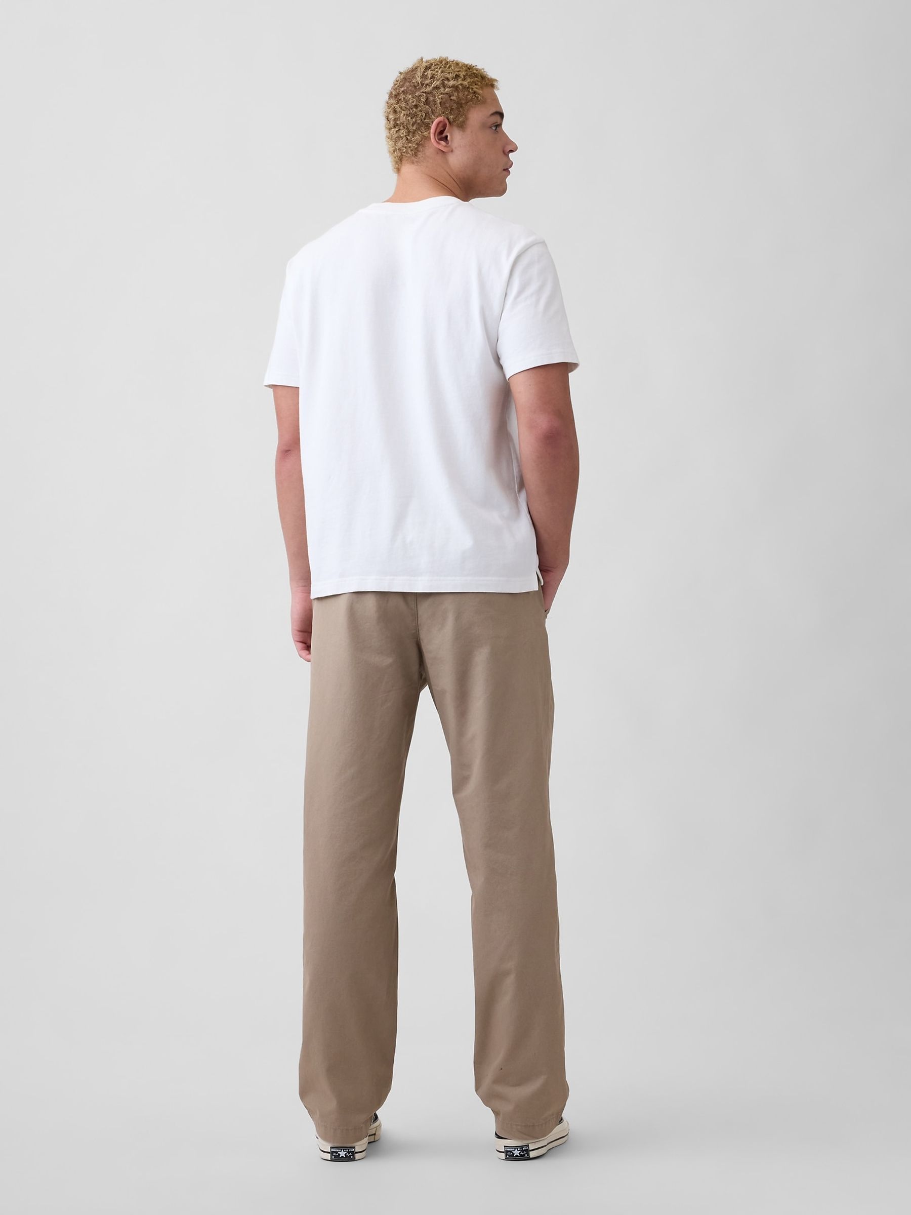 Beige Easy Relaxed Chinos - Image 2 of 6
