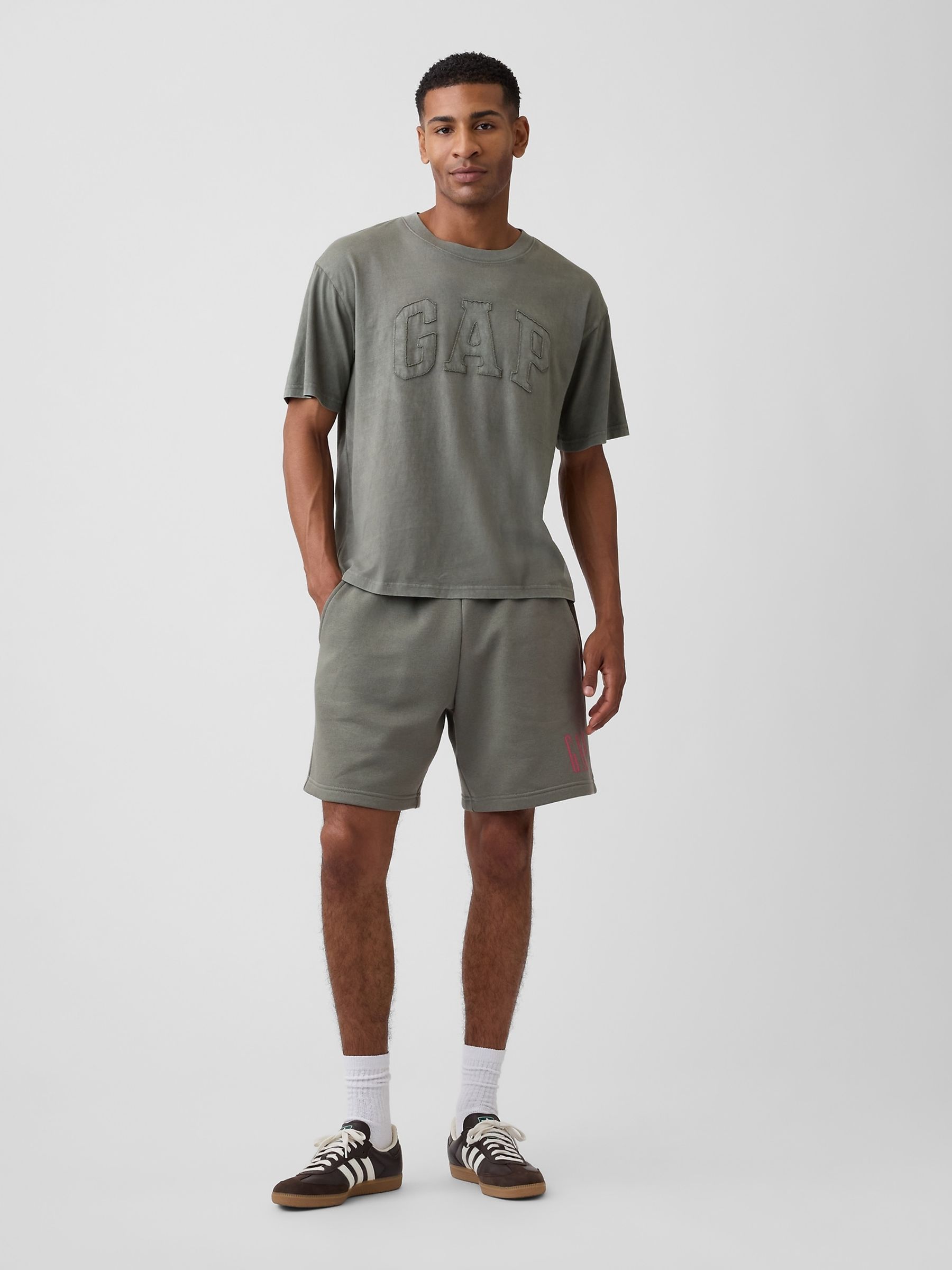 Khaki Green EverydaySoft Boxy Logo Short Sleeve T-Shirt - Image 3 of 5