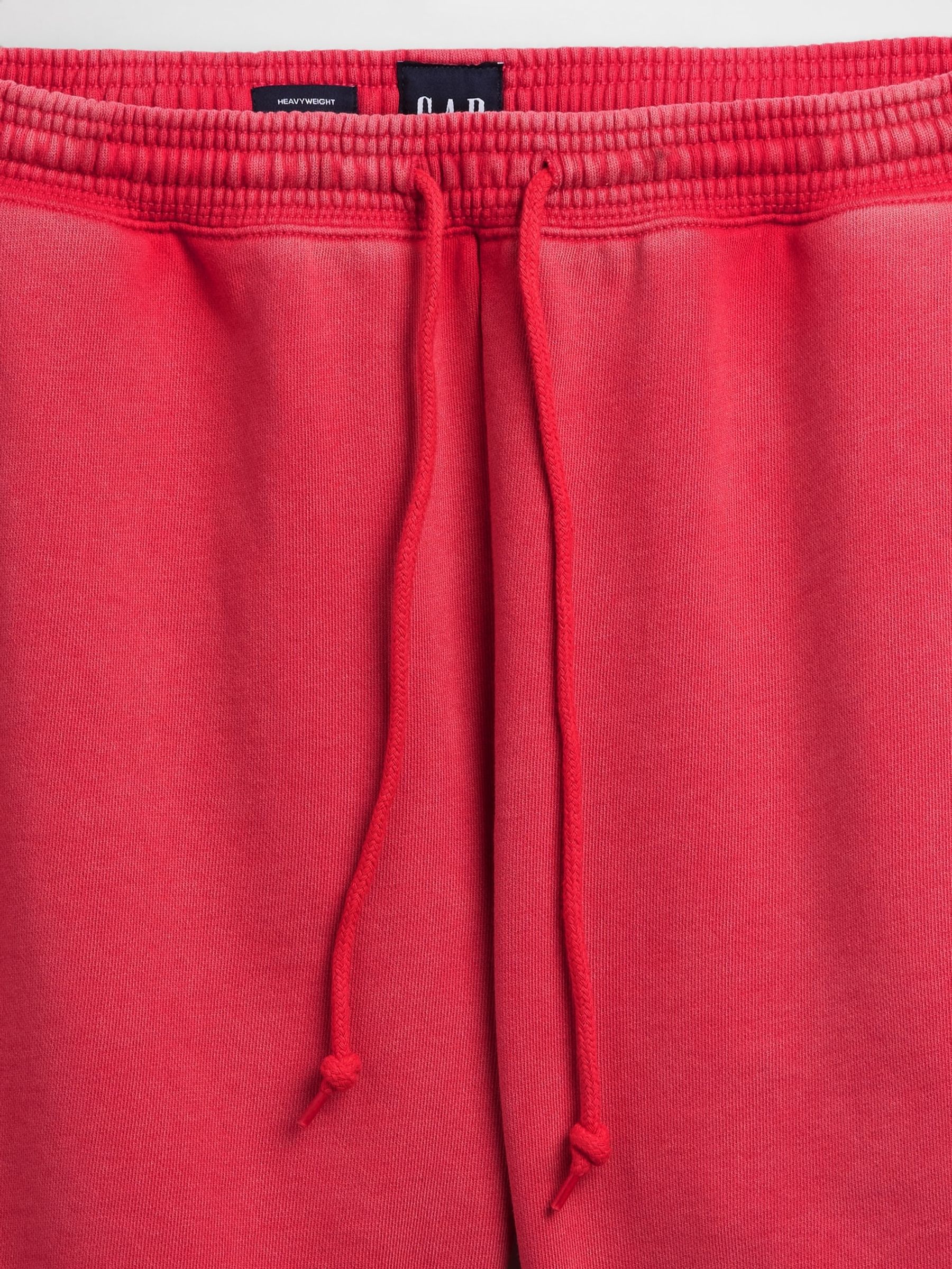 Red Heavyweight French Terry Sweat Shorts - Image 5 of 5