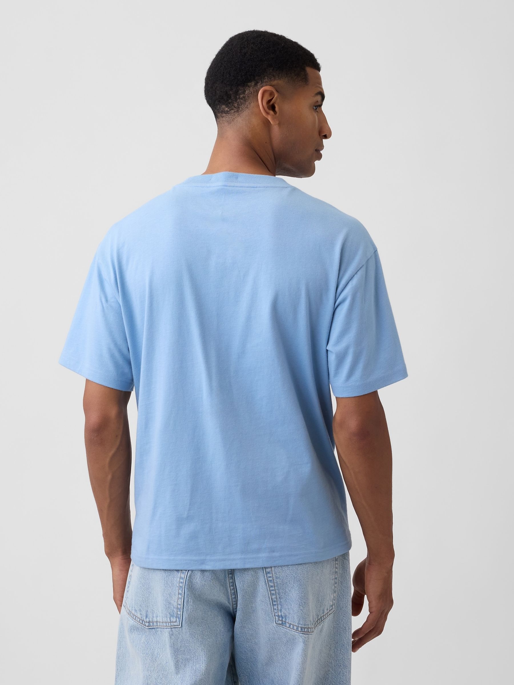 Blue VintageSoft Boxy Short Sleeve T-Shirt - Image 2 of 5