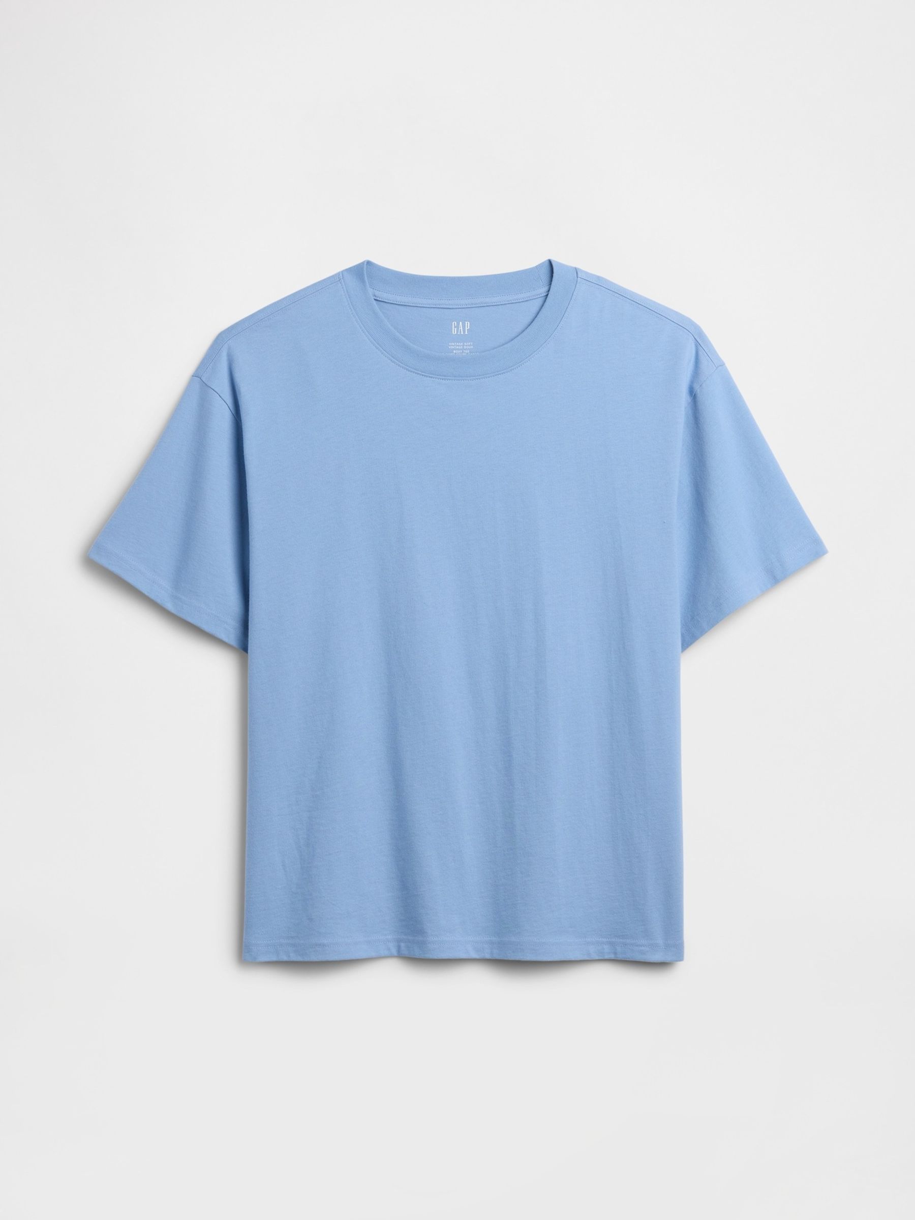 Blue VintageSoft Boxy Short Sleeve T-Shirt - Image 4 of 5