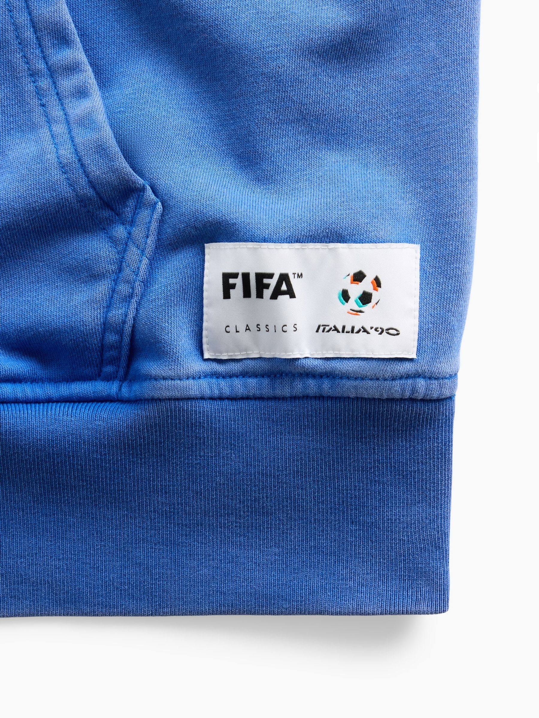 Blue Italy FIFA WORLD CUP™ Vintage Soft Oversized Hoodie - Image 4 of 4