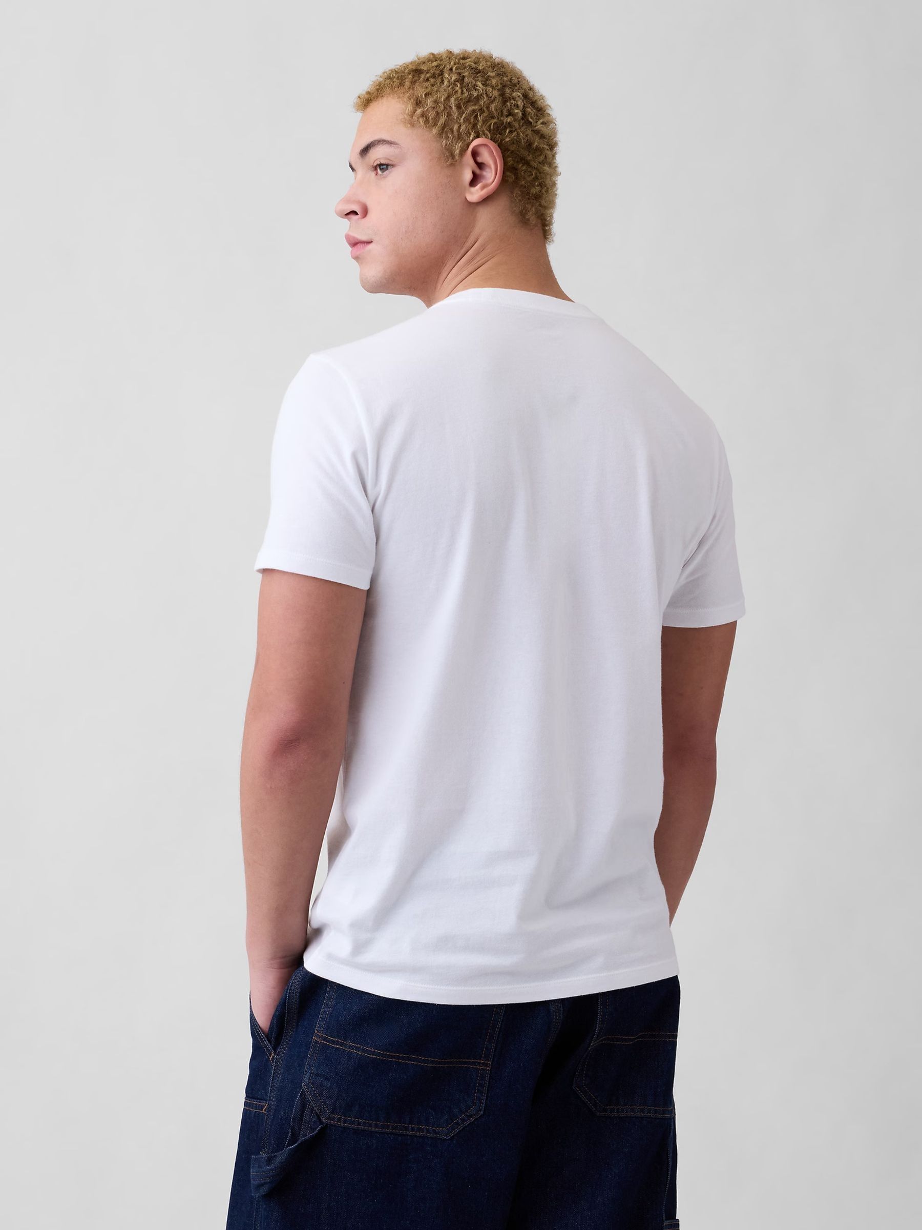 White Everyday Soft Pocket T-Shirt - Image 2 of 5