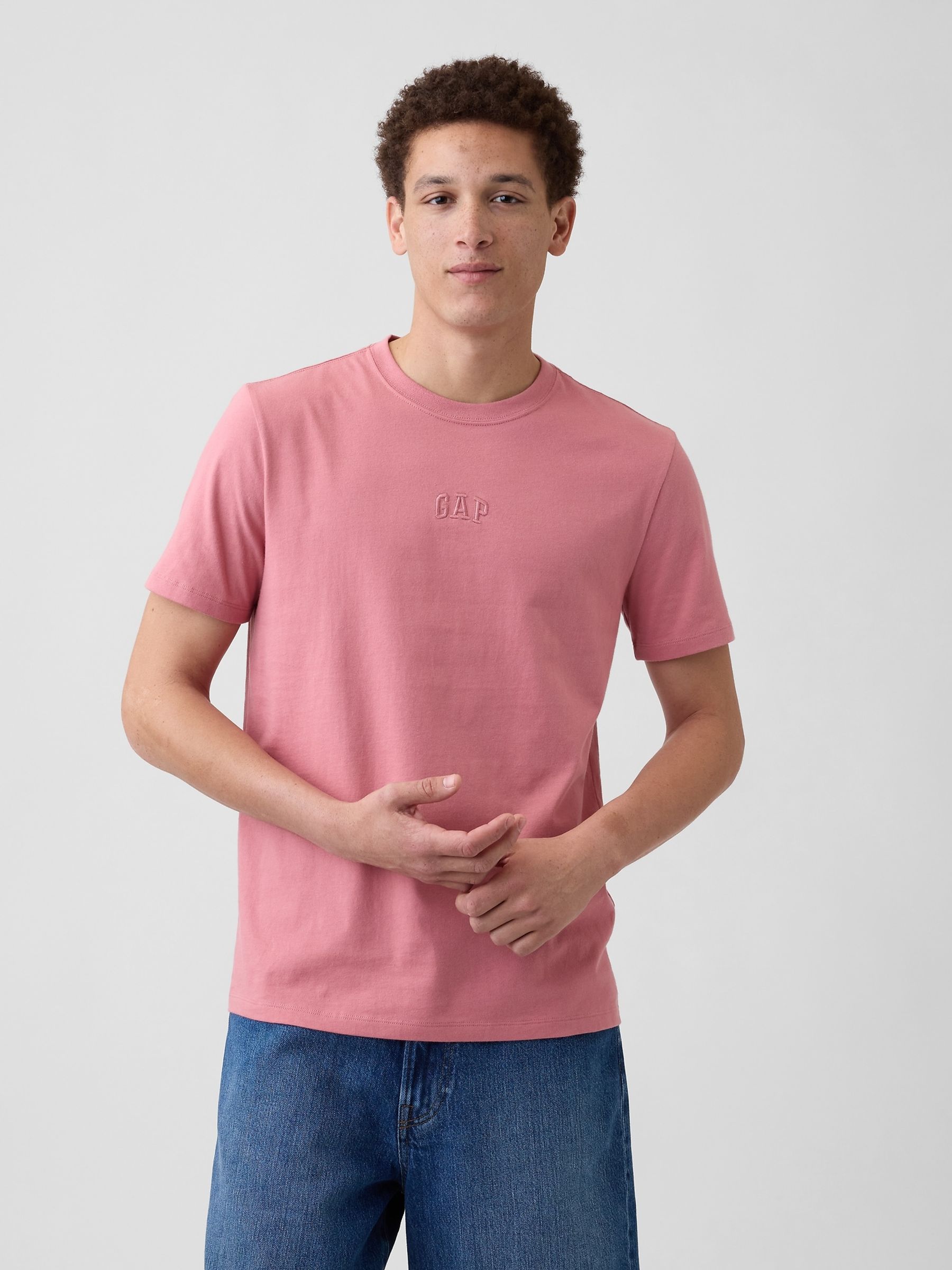 Pink Everyday Soft Mini Logo Short Sleeve T-Shirt - Image 1 of 4