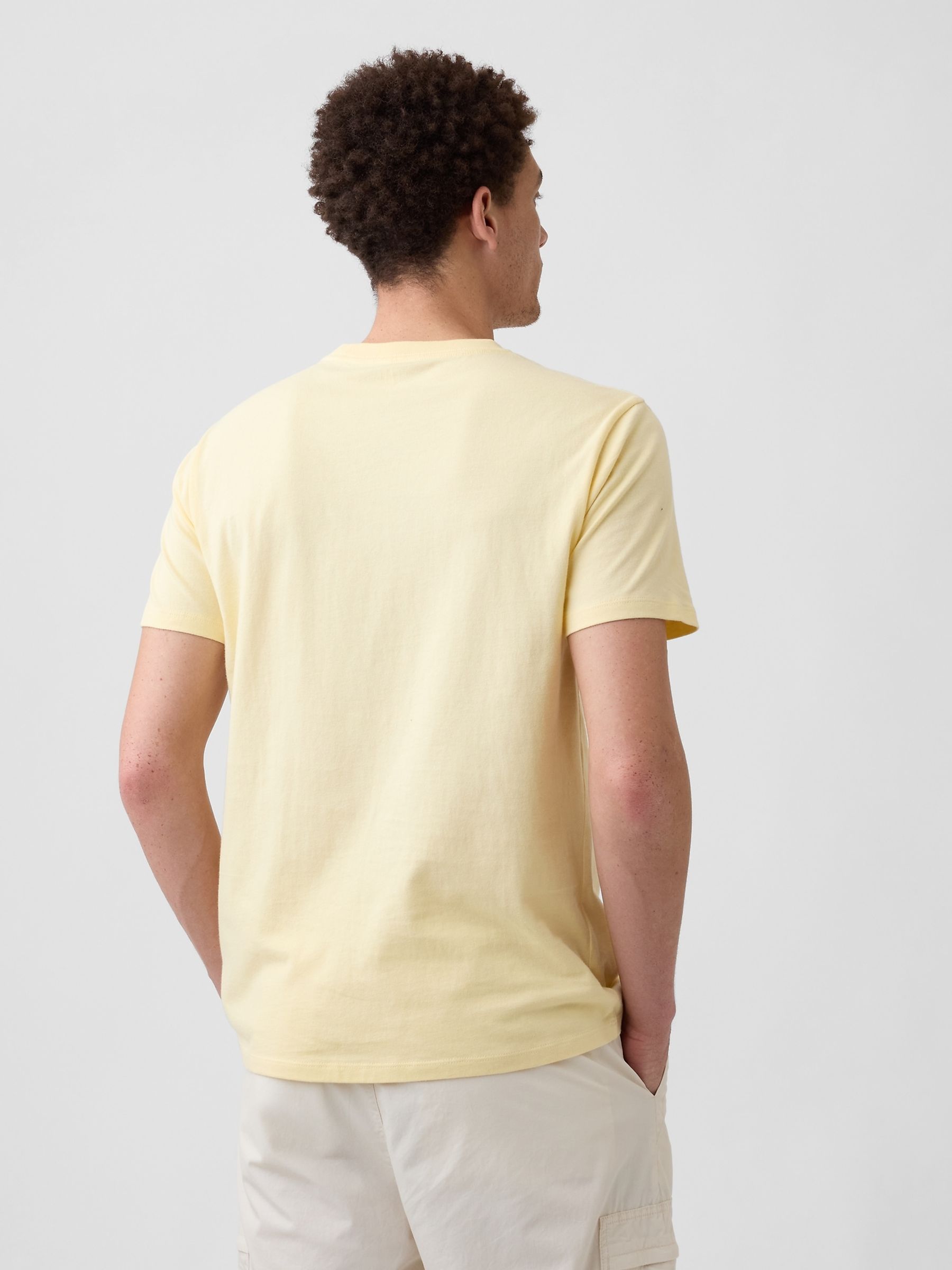 Yellow Everyday Soft Pocket Short Sleeve T-Shirt - Image 2 of 5