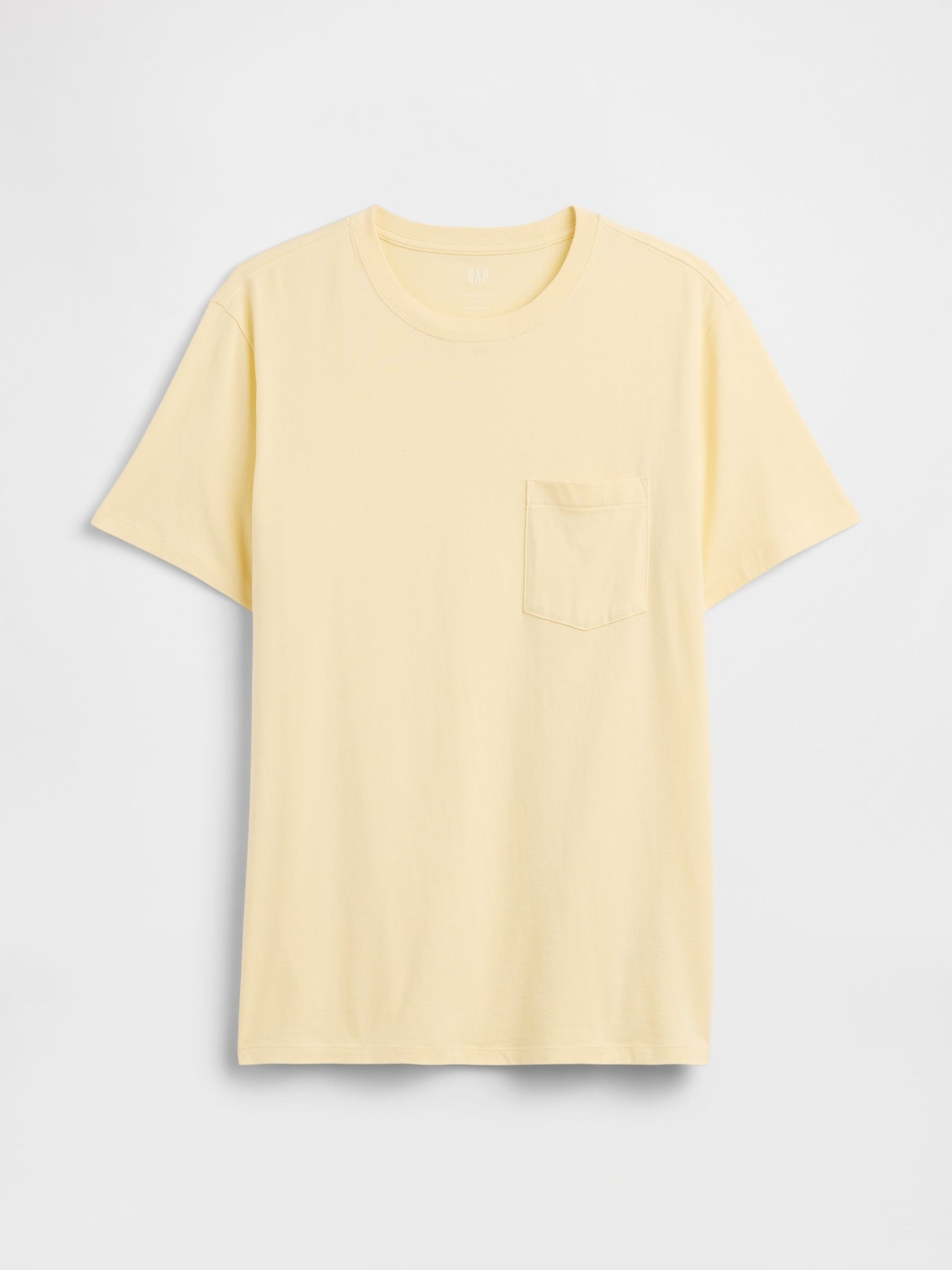 Yellow Everyday Soft Pocket Short Sleeve T-Shirt - Image 4 of 5