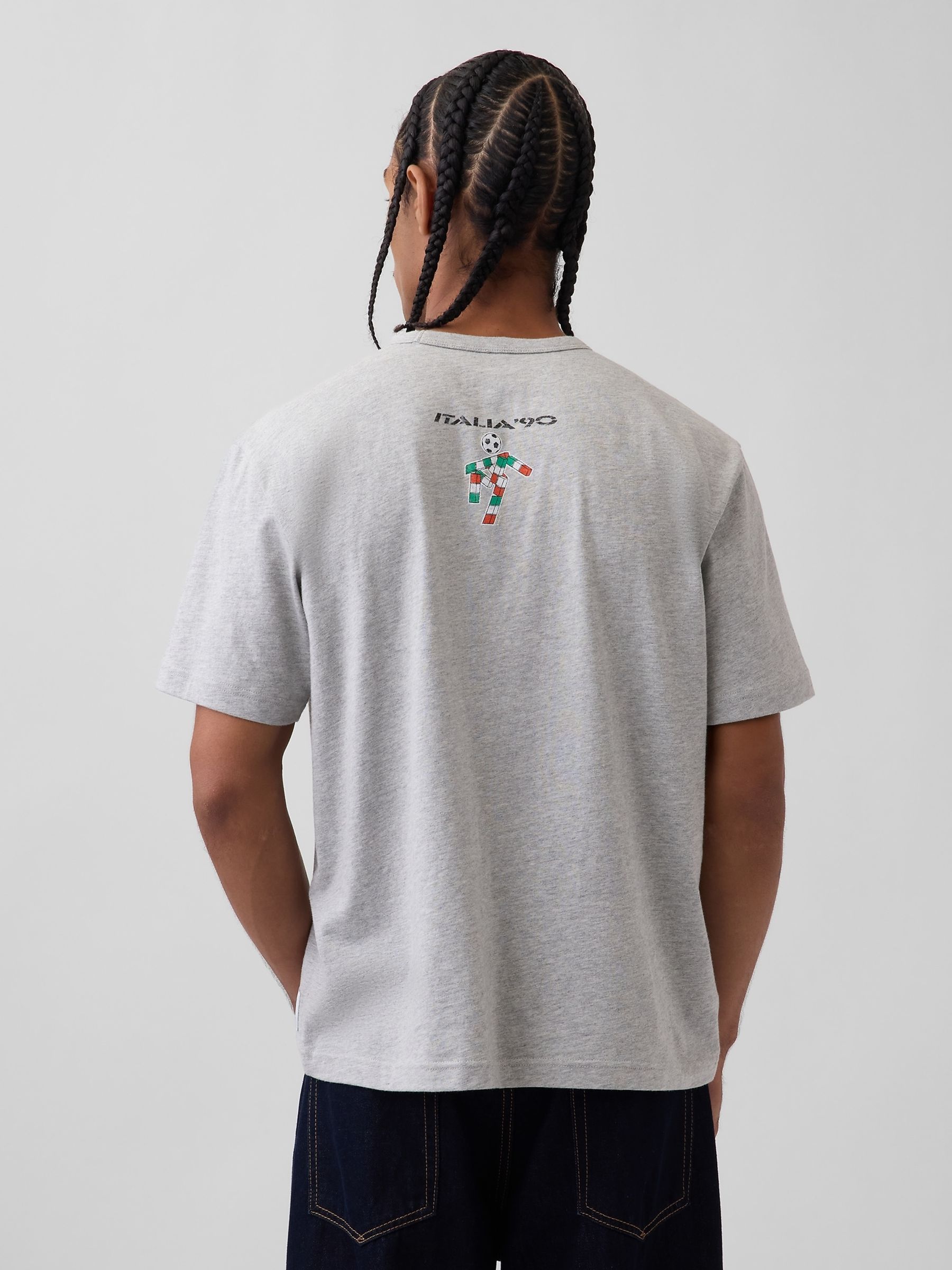 Grey Italy FIFA WORLD CUP™ Relaxed Graphic Short Sleeve T-Shirt - Image 2 of 4
