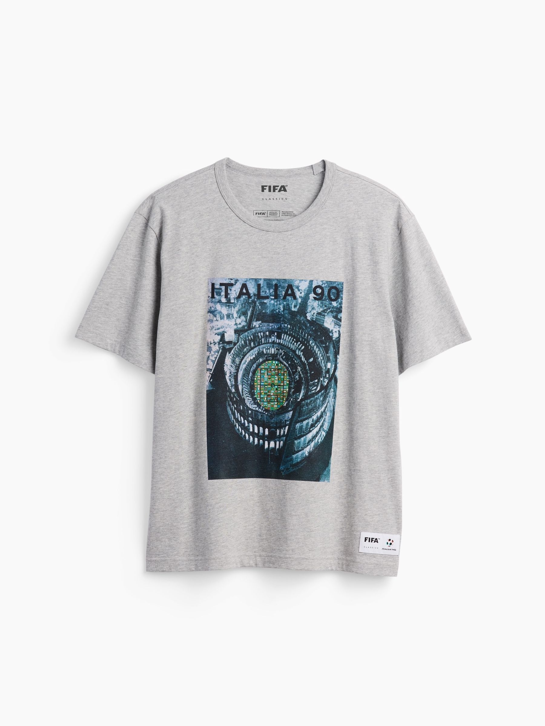 Grey Italy FIFA WORLD CUP™ Relaxed Graphic Short Sleeve T-Shirt - Image 4 of 4