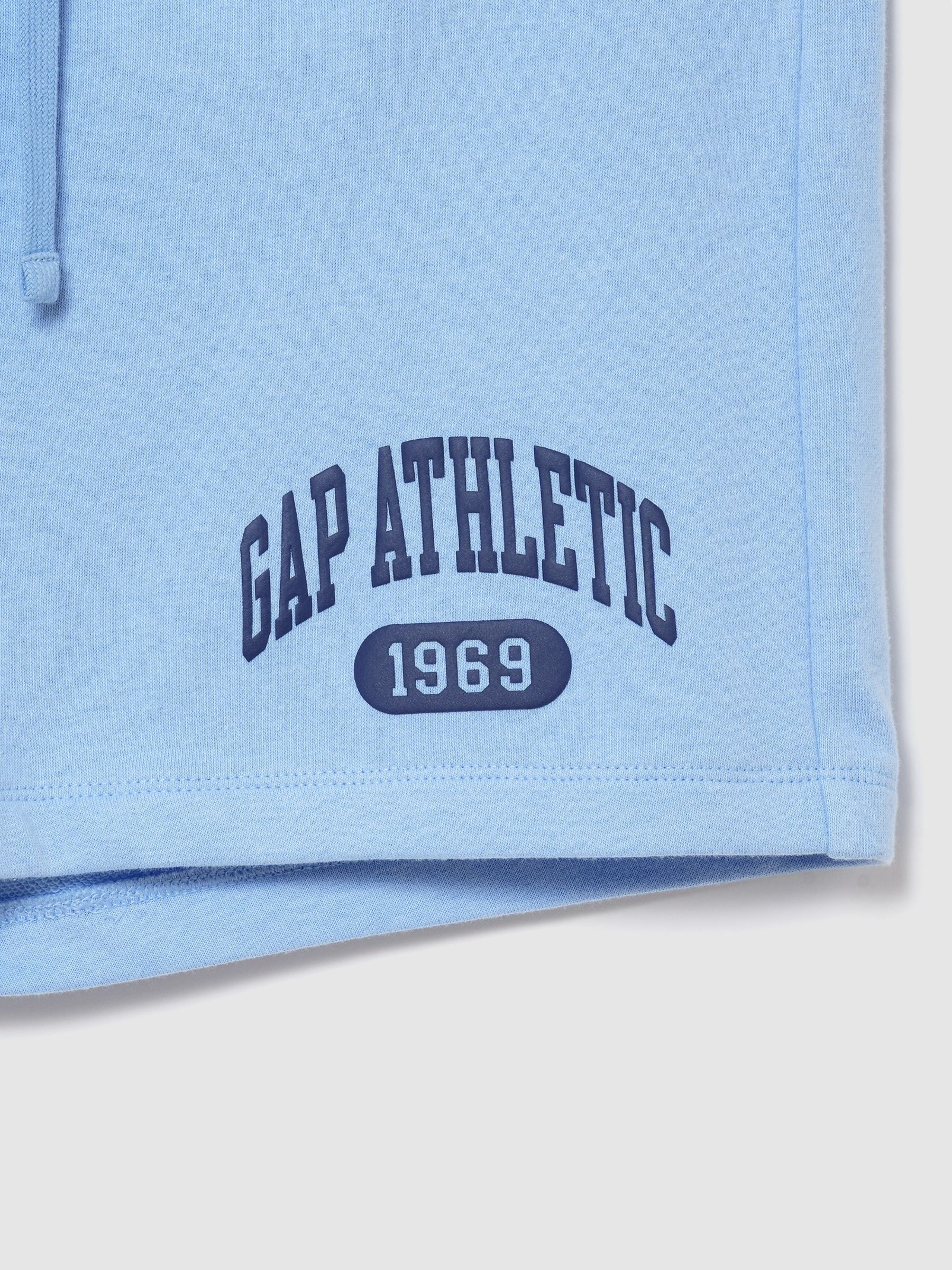 Blue Relaxed French Terry Graphic Shorts - Image 2 of 2