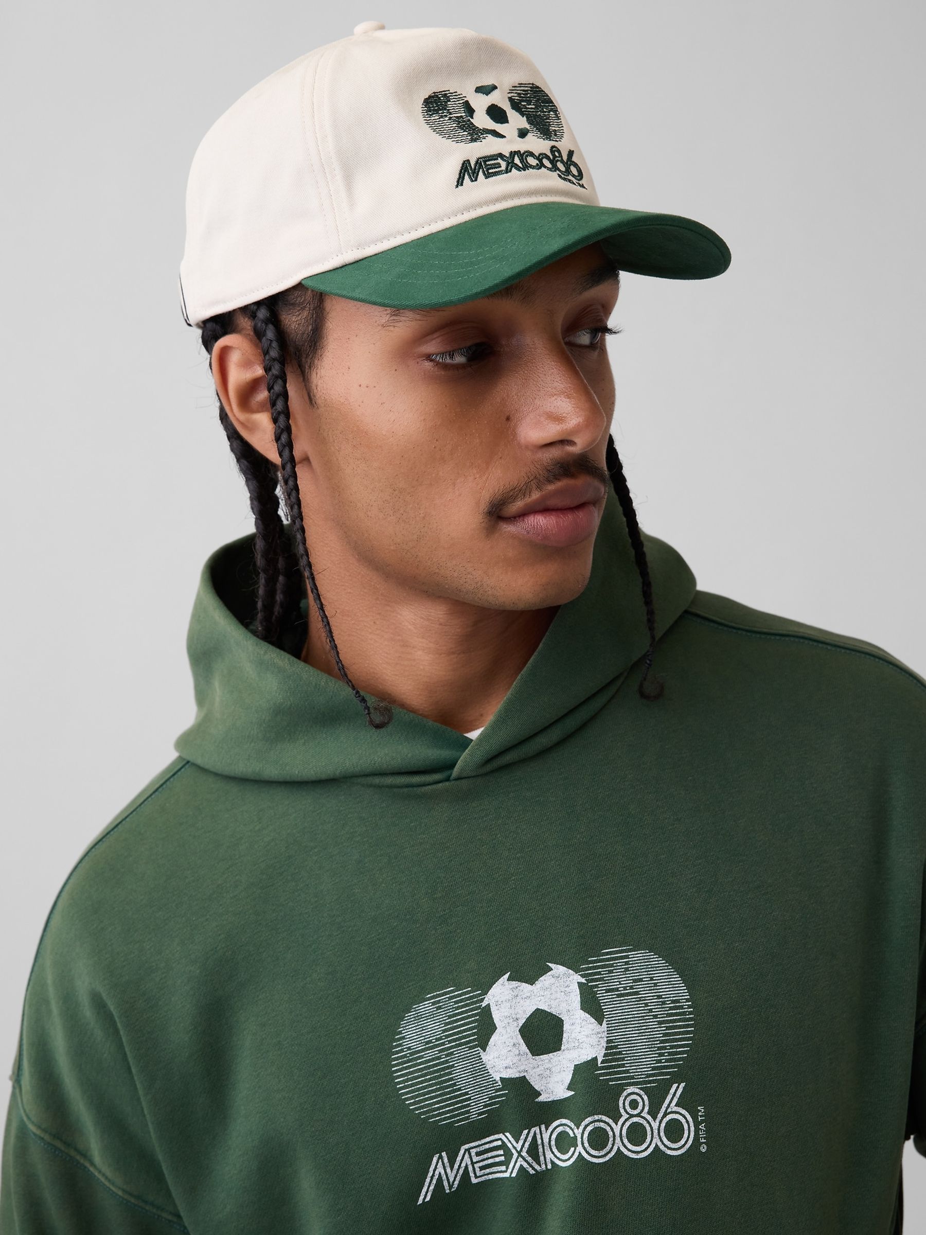 Cream/Green Mexico FIFA WORLD CUP™ Baseball Cap - Image 4 of 5