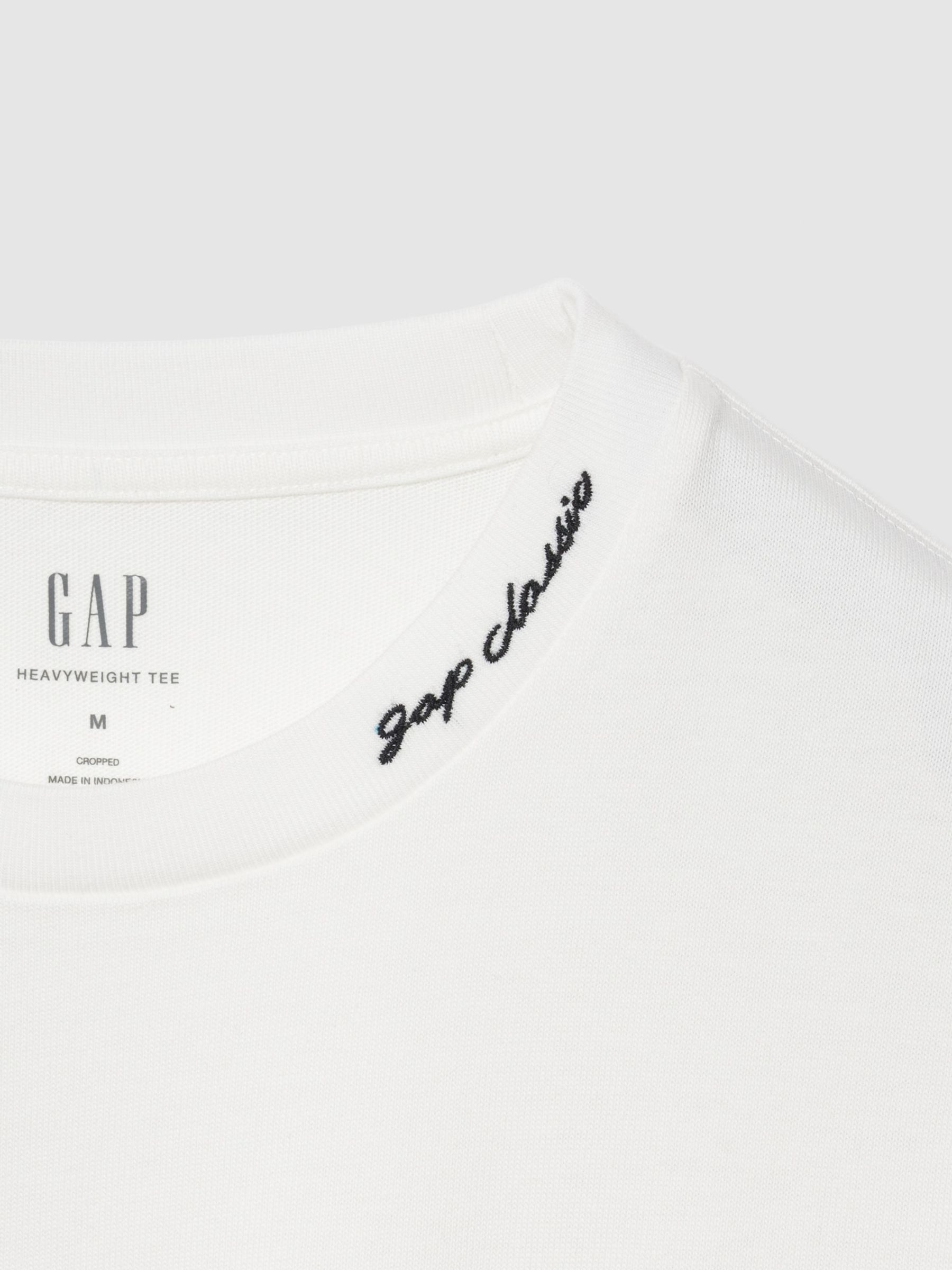 White Heavyweight Logo Relaxed Short Sleeve T-Shirt - Image 2 of 2