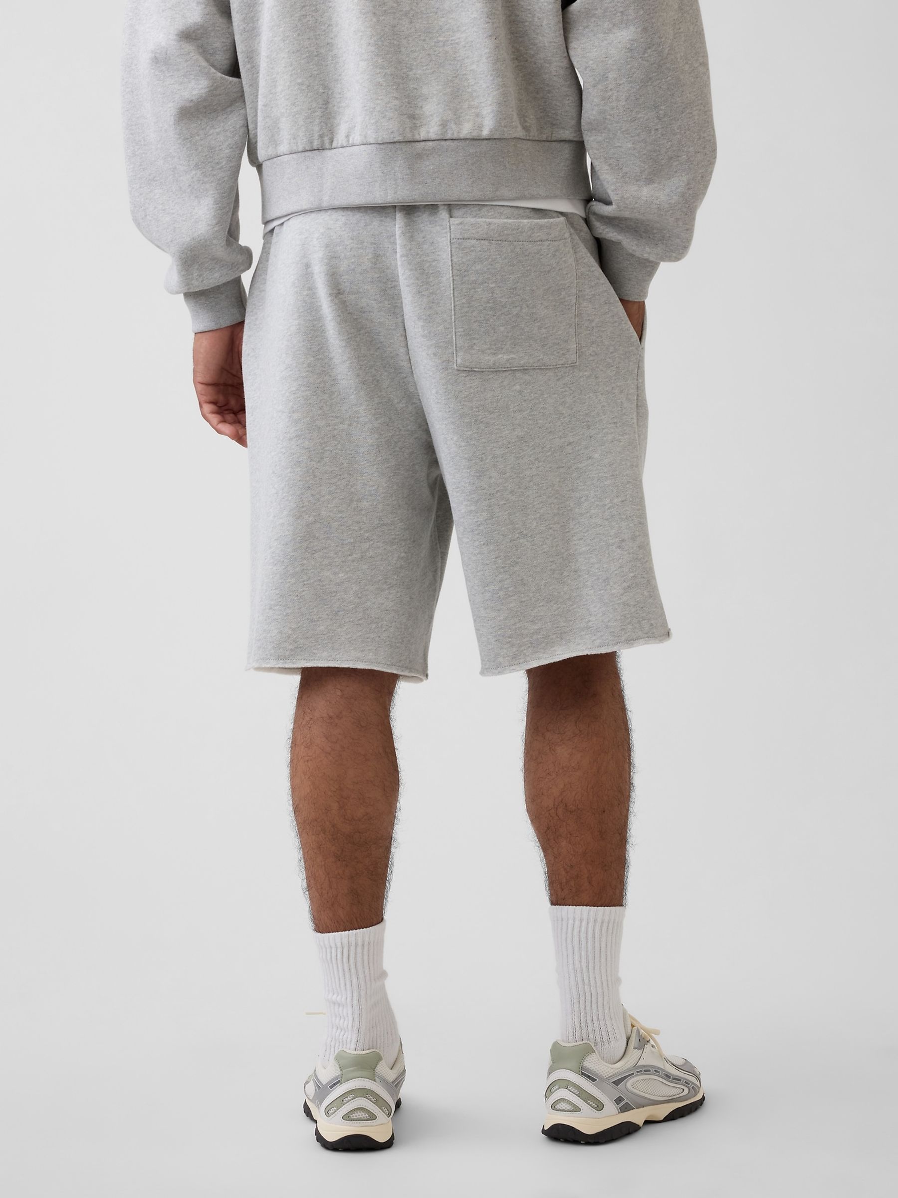 Grey VintageSoft Relaxed Sweat Shorts - Image 2 of 5 Grey VintageSoft Relaxed Sweat Shorts - Image 2 of 5