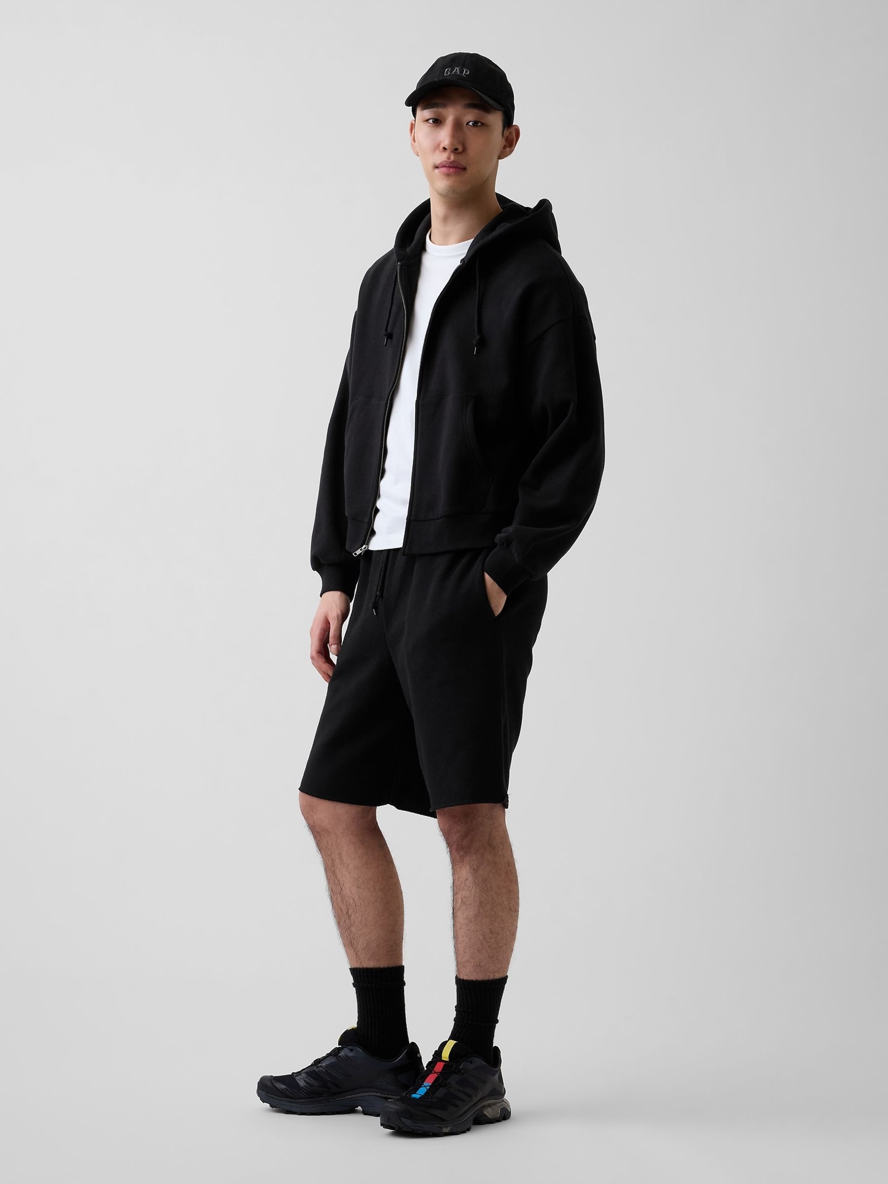 Black VintageSoft Relaxed Sweat Shorts - Image 4 of 5