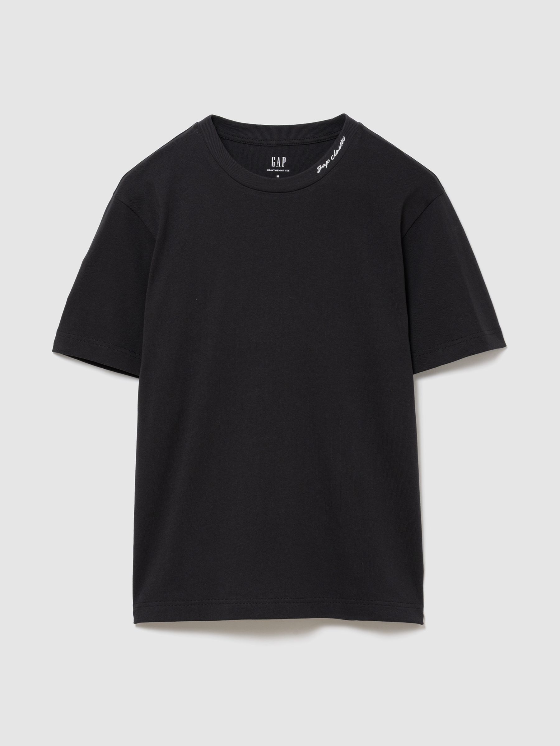 Black Heavyweight Logo Relaxed Short Sleeve T-Shirt - Image 1 of 2