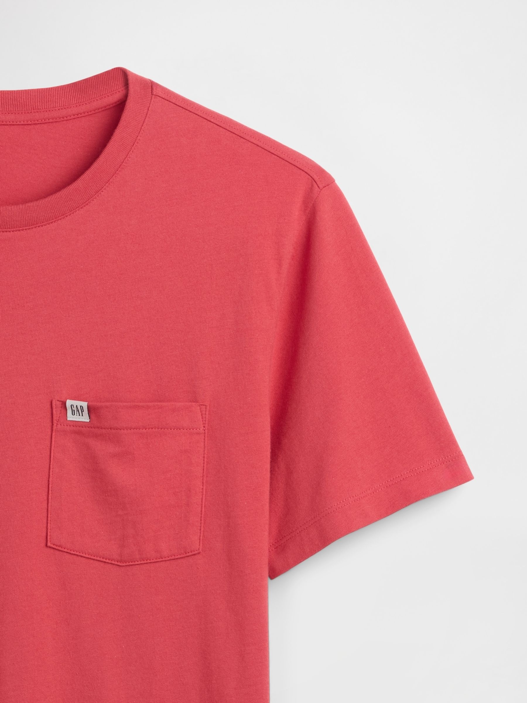 Red Pocket Short Sleeve T-Shirt - Image 4 of 4