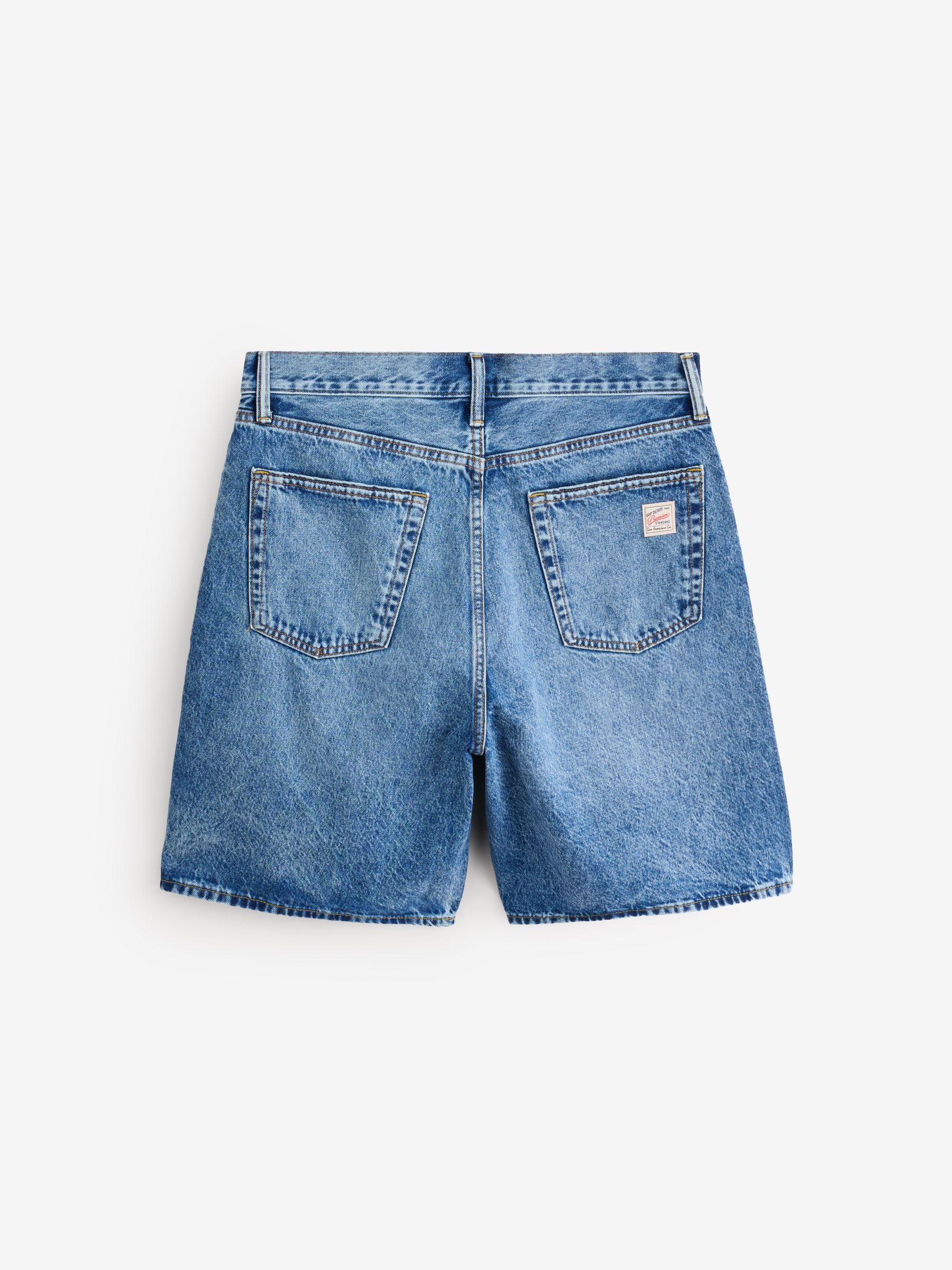Medium Wash Loose Denim Shorts - Image 2 of 5