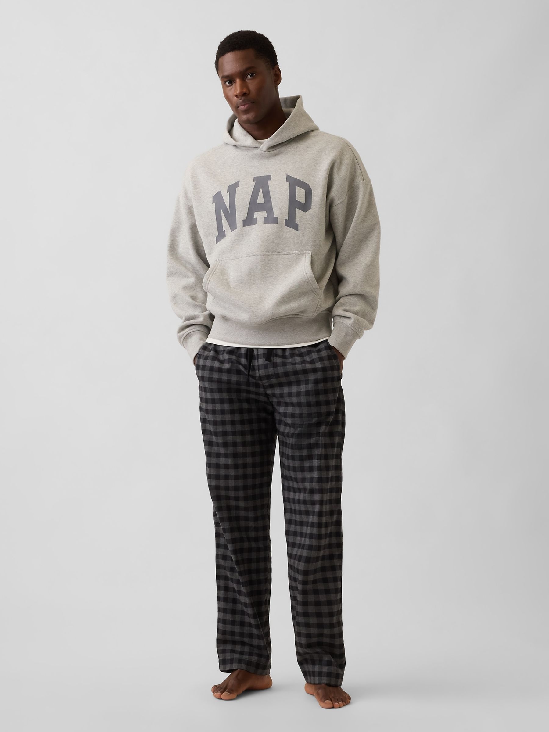 Grey VintageSoft NAP Logo Hoodie - Image 3 of 6