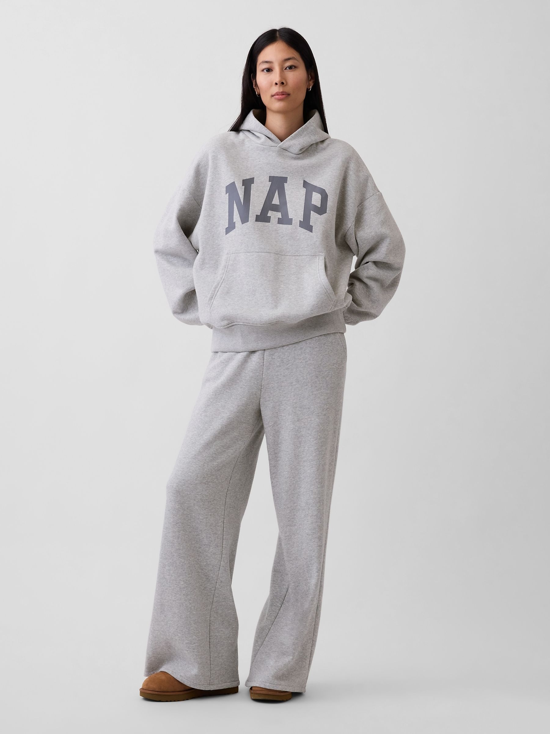 Grey VintageSoft NAP Logo Hoodie - Image 5 of 6