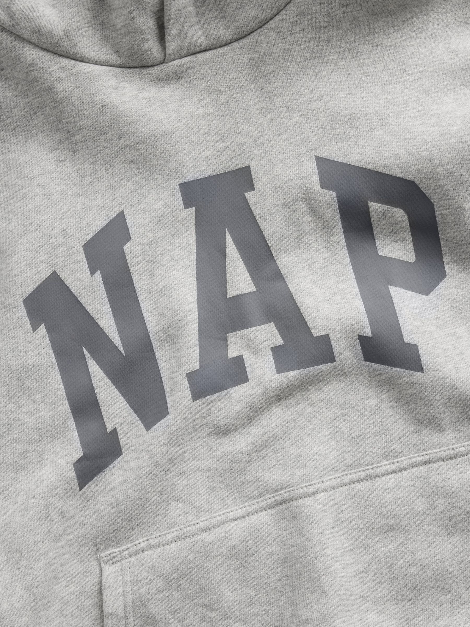 Grey VintageSoft NAP Logo Hoodie - Image 6 of 6