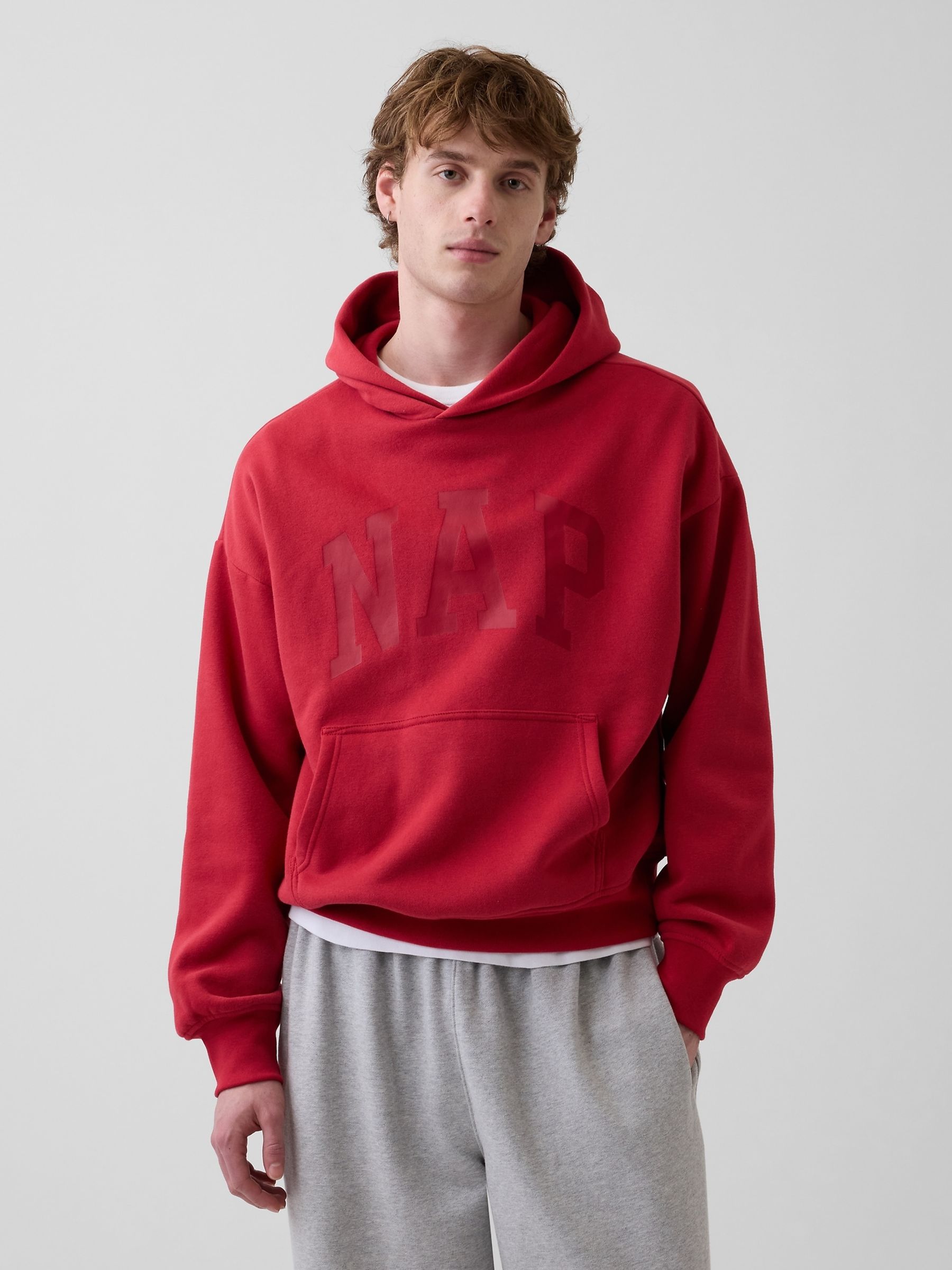 Red VintageSoft NAP Logo Hoodie - Image 1 of 4