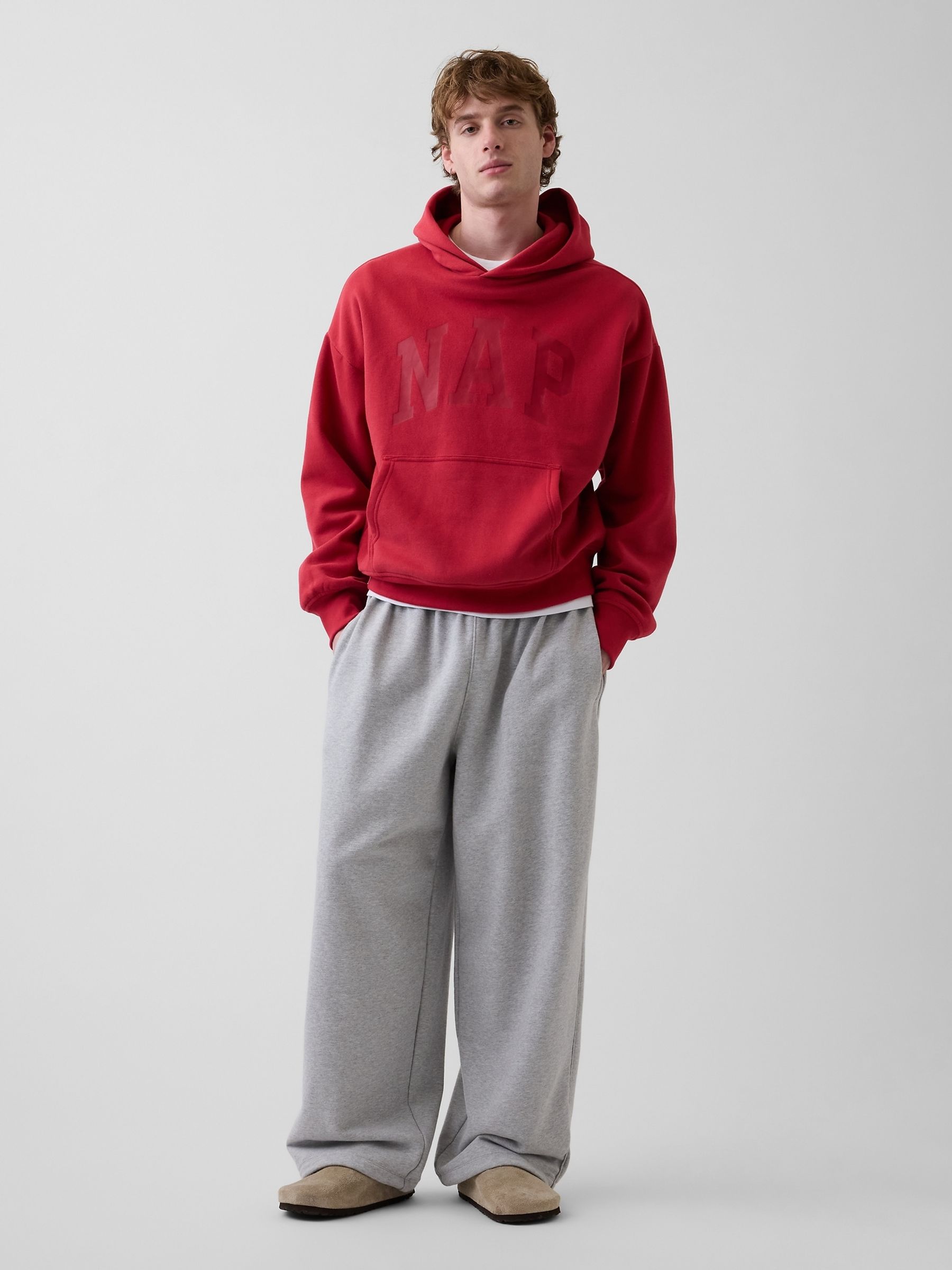 Red VintageSoft NAP Logo Hoodie - Image 3 of 4