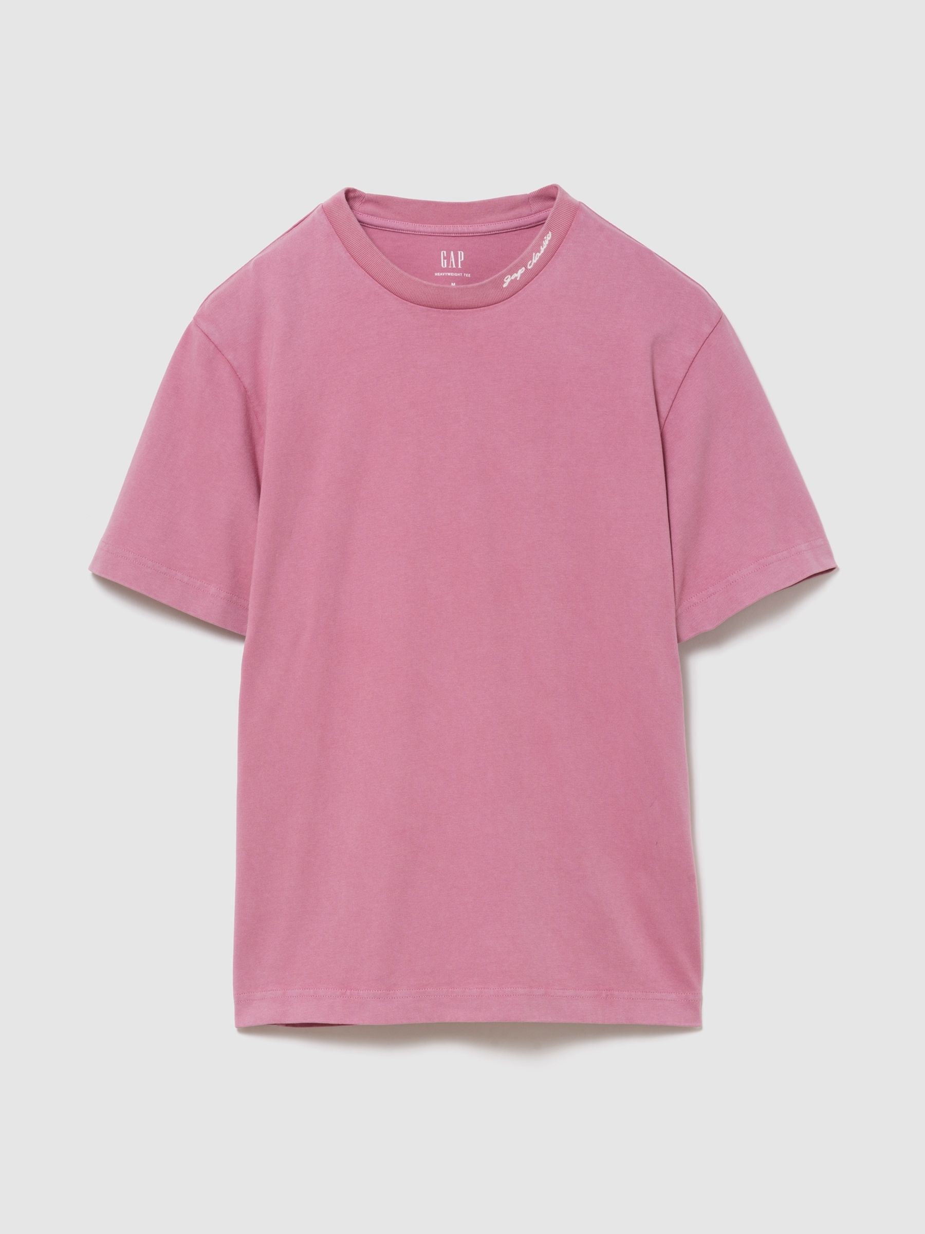 Pink Heavyweight Logo Relaxed Short Sleeve T-Shirt - Image 1 of 2