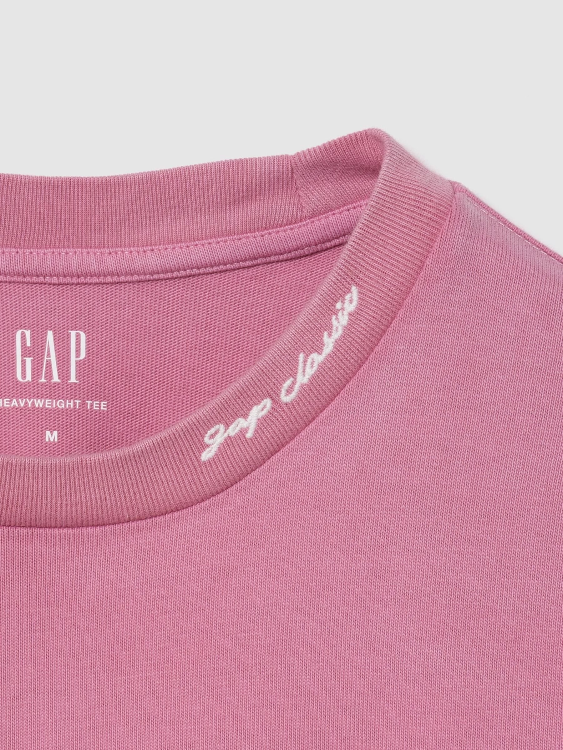 Pink Heavyweight Logo Relaxed Short Sleeve T-Shirt - Image 2 of 2