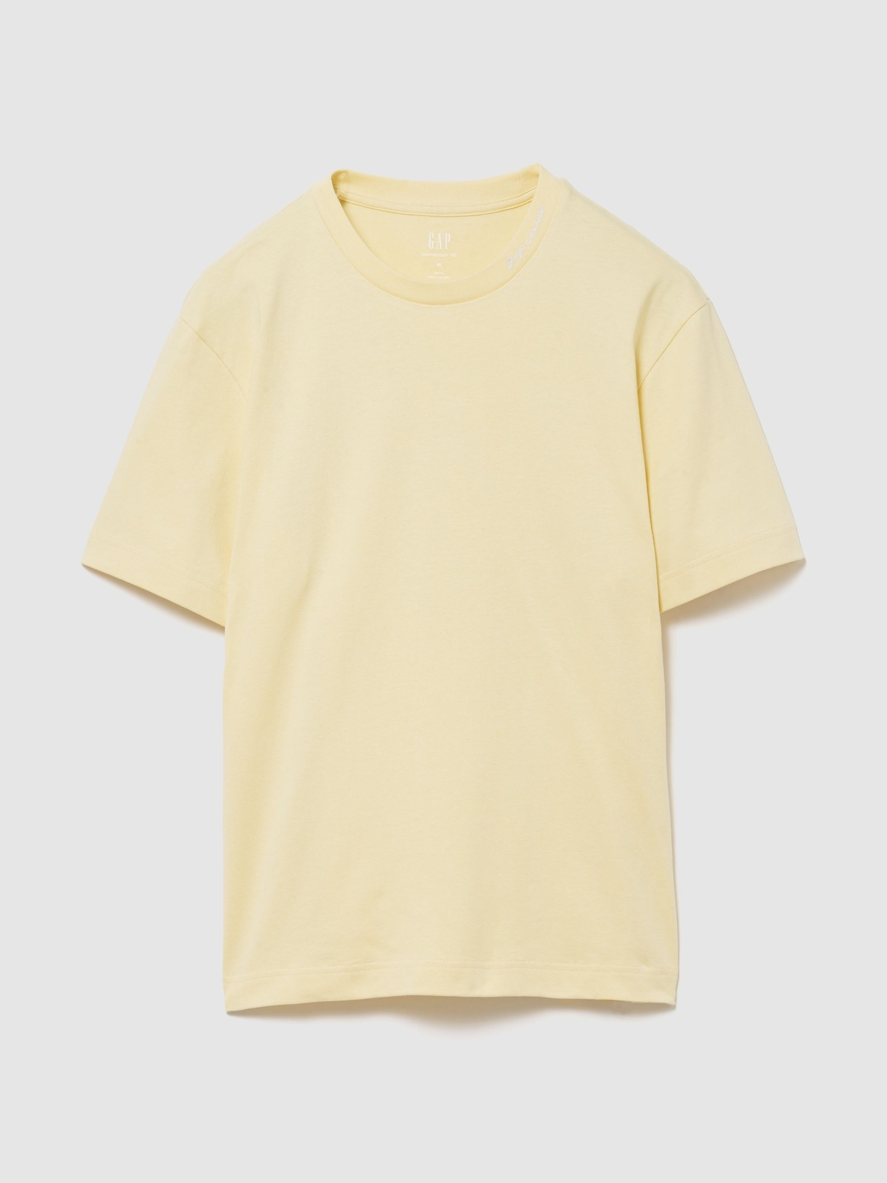 Yellow Heavyweight Logo Relaxed Short Sleeve T-Shirt - Image 1 of 2