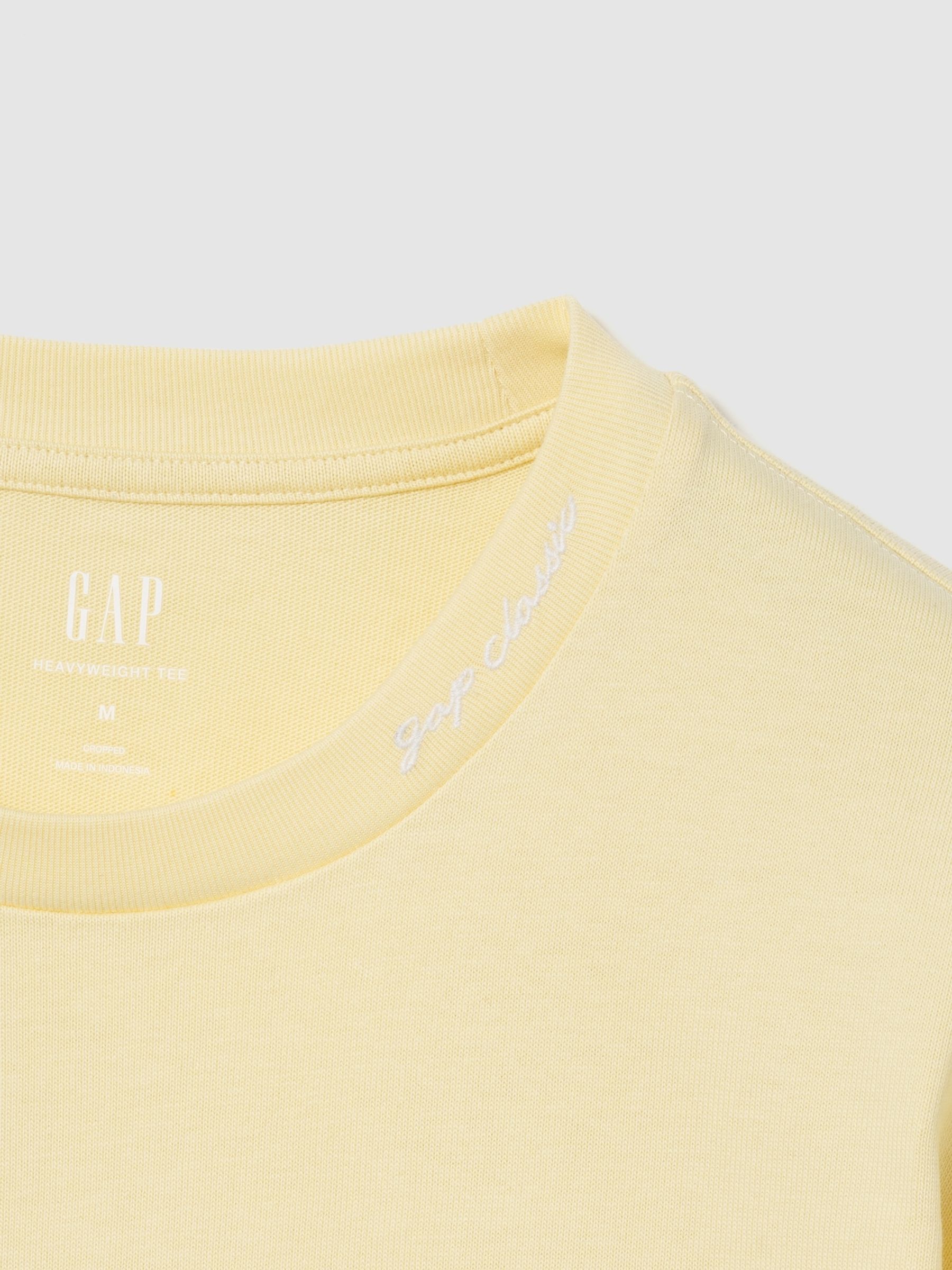 Yellow Heavyweight Logo Relaxed Short Sleeve T-Shirt - Image 2 of 2