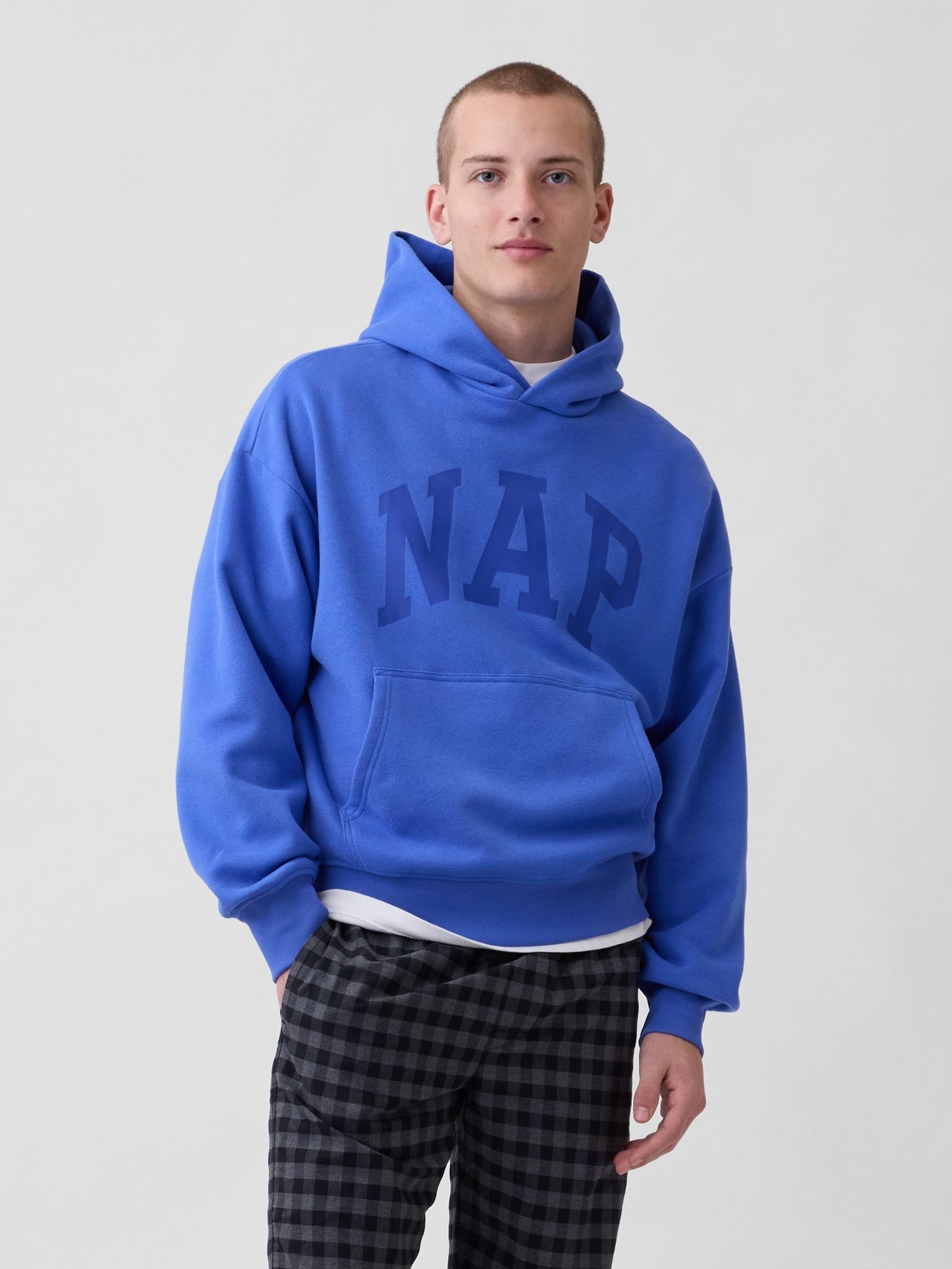 Blue VintageSoft NAP Logo Hoodie - Image 3 of 6
