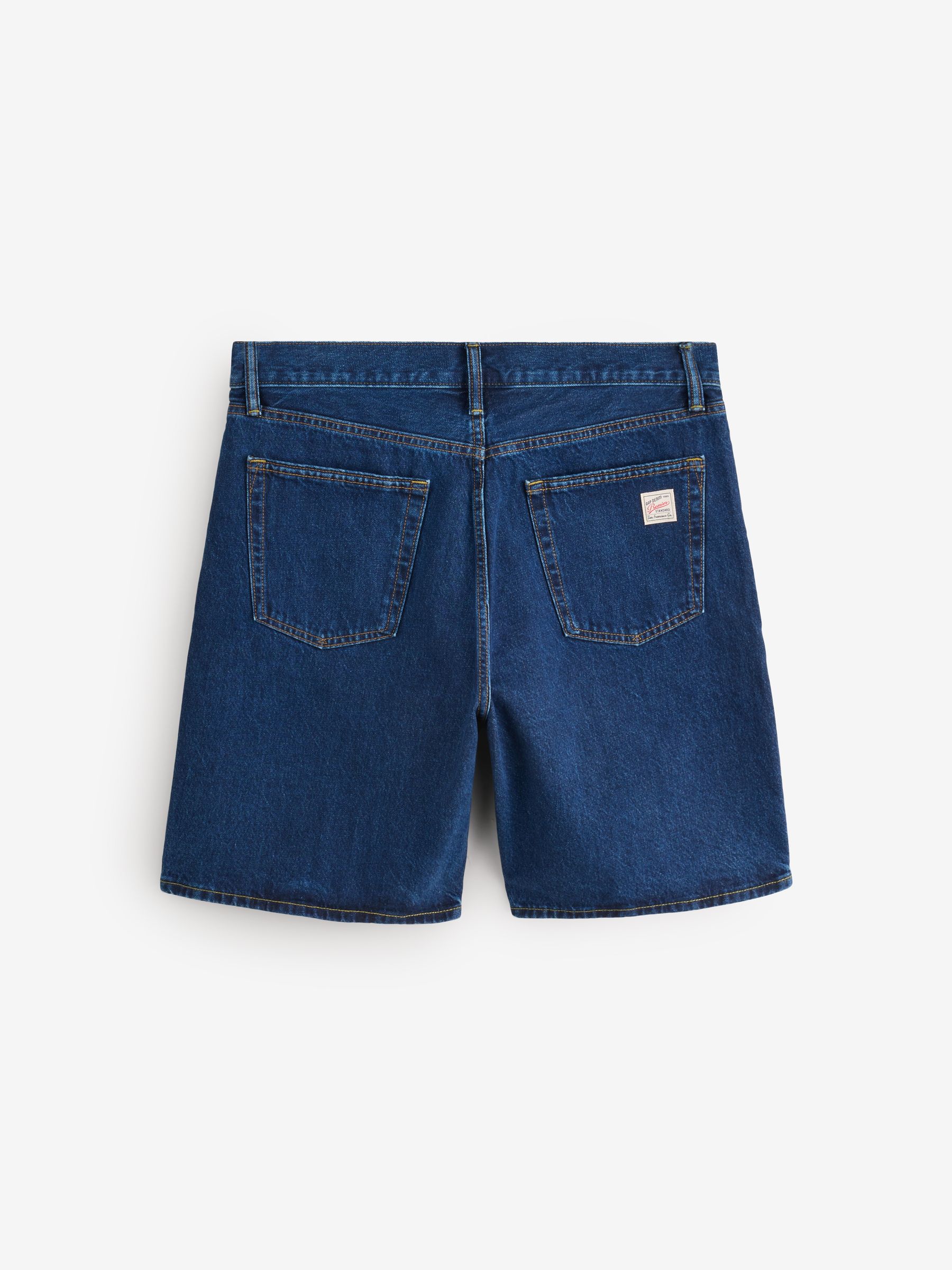 Dark Wash Loose Denim Shorts - Image 2 of 5