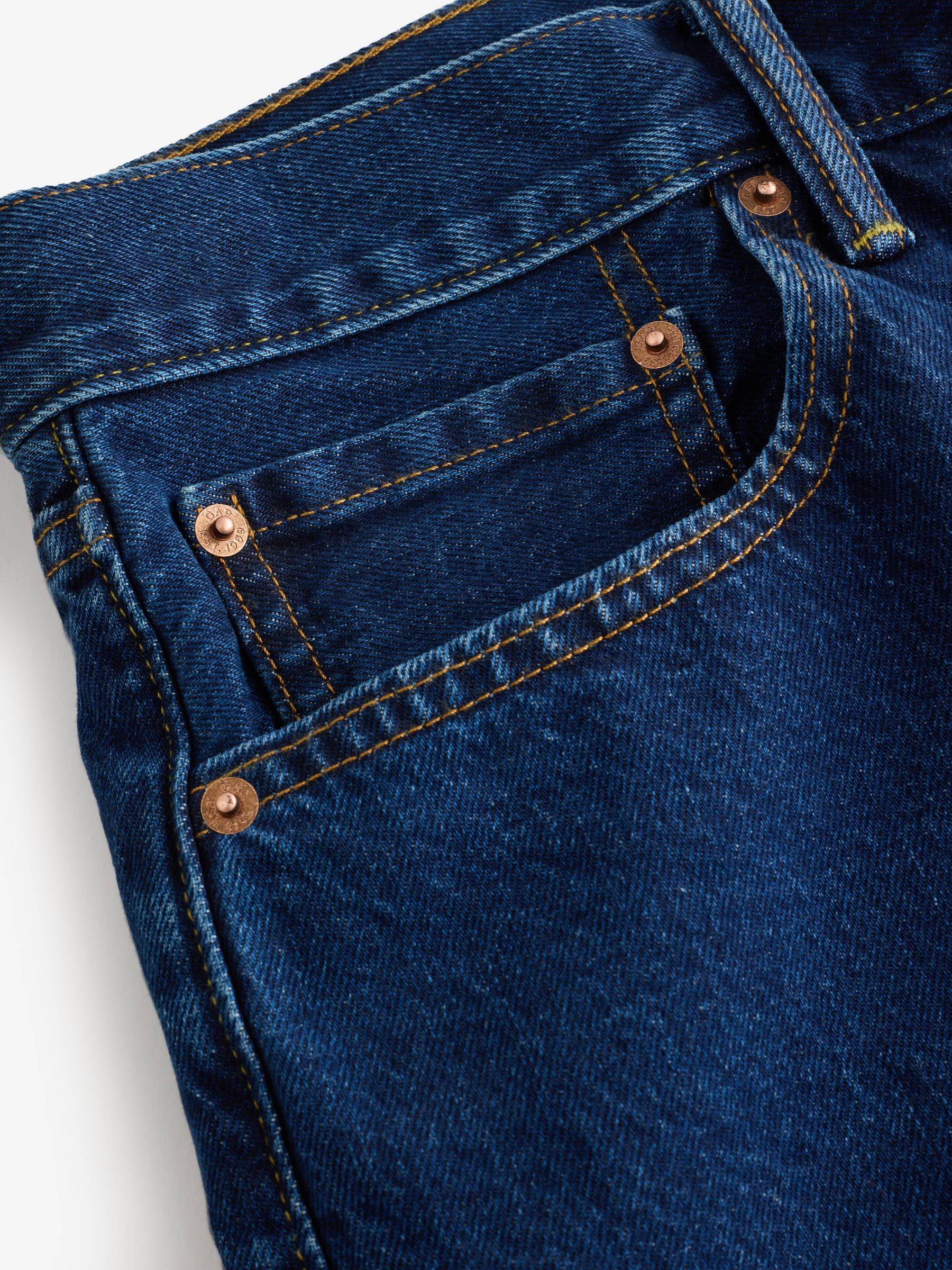 Dark Wash Loose Denim Shorts - Image 4 of 5
