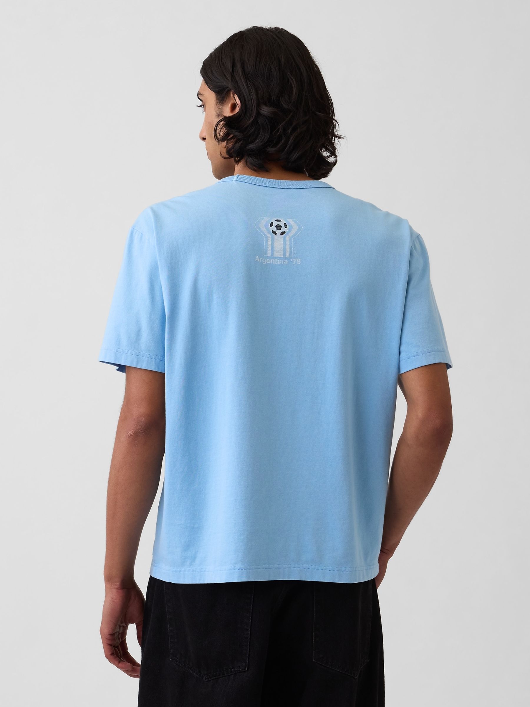 Blue Argentina FIFA WORLD CUP™ Relaxed Graphic Short Sleeve T-Shirt - Image 2 of 4