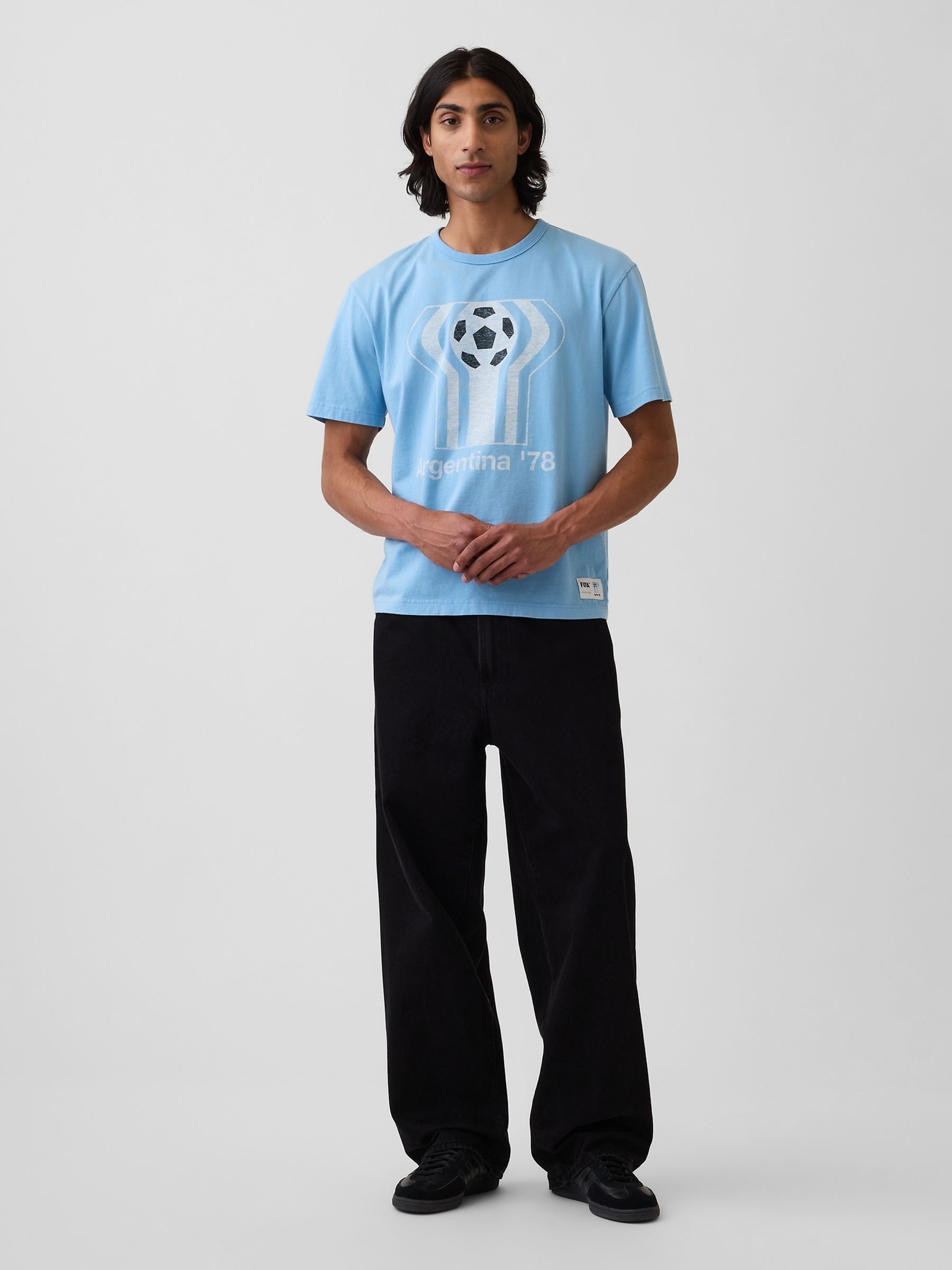 Blue Argentina FIFA WORLD CUP™ Relaxed Graphic Short Sleeve T-Shirt - Image 3 of 4